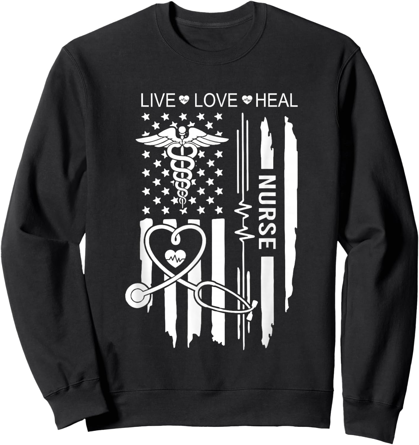 IZI POD Nurse Week Gift Nurse, Nurse Gift Appreciation Nurse , Small, Black Sweatshirt - Sweatshirt | Black