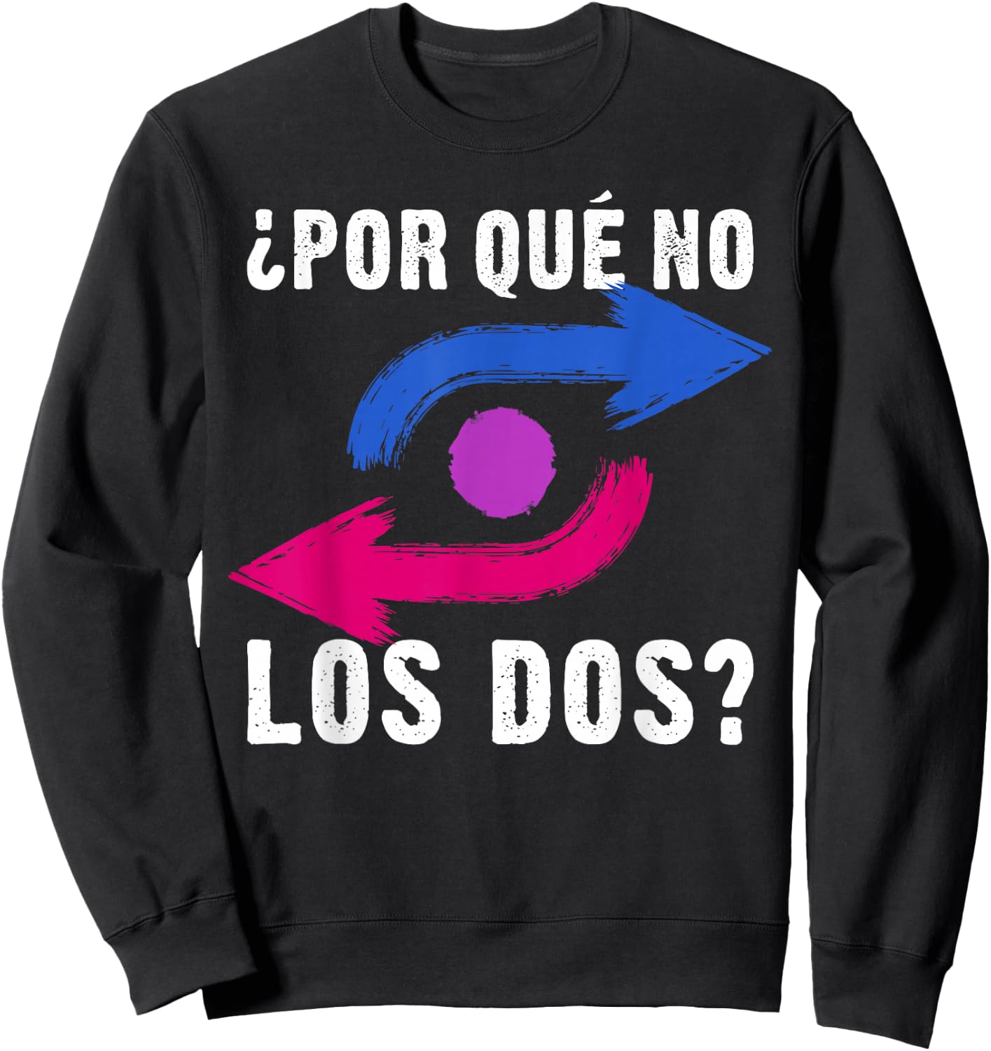 Por Qué No Los Dos Bisexual Pride Colours Arrows Sweatshirt - Sweatshirt | Black