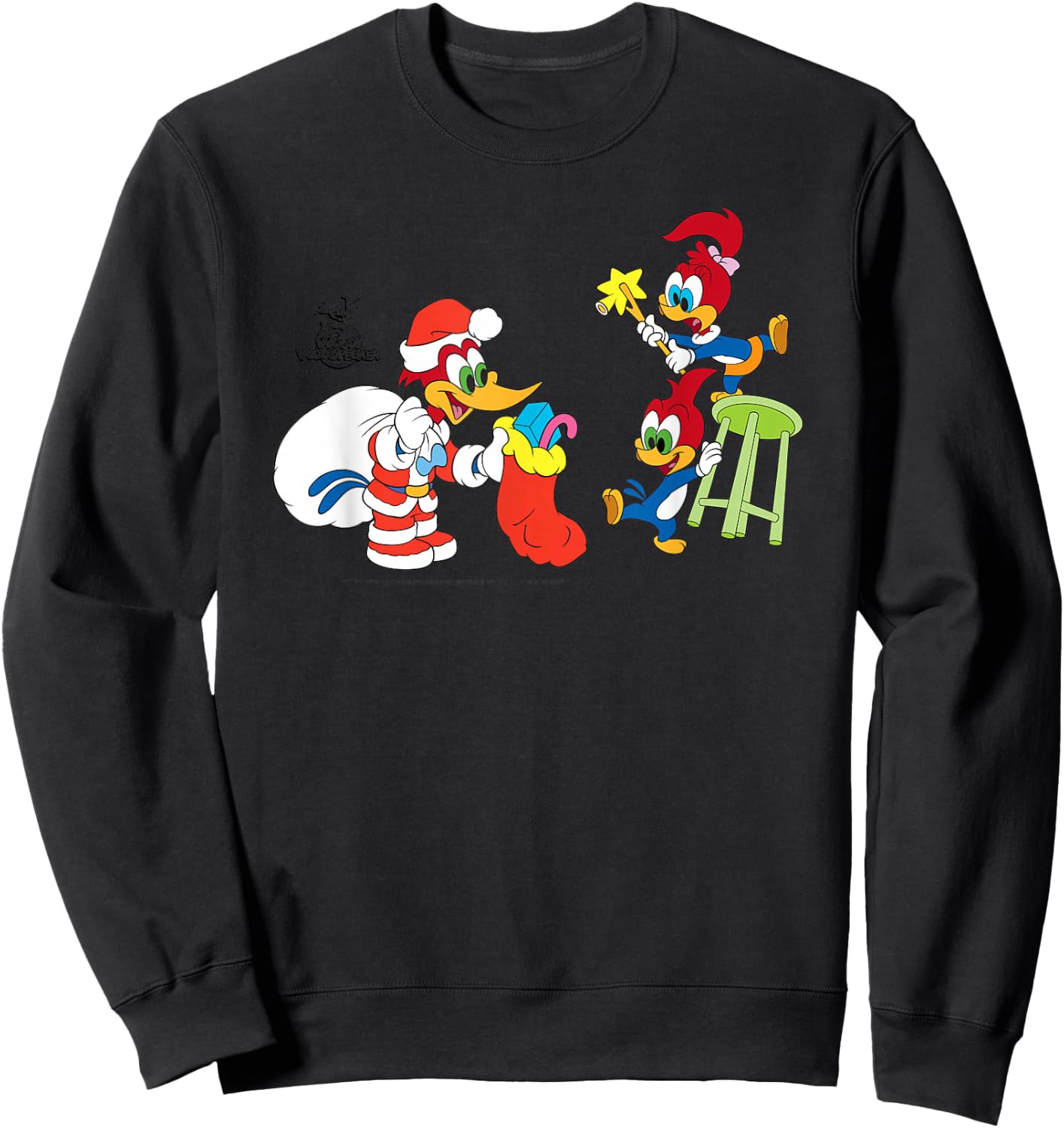 Woody Woodpecker Holiday Sweatshirt - Sweatshirt | Black
