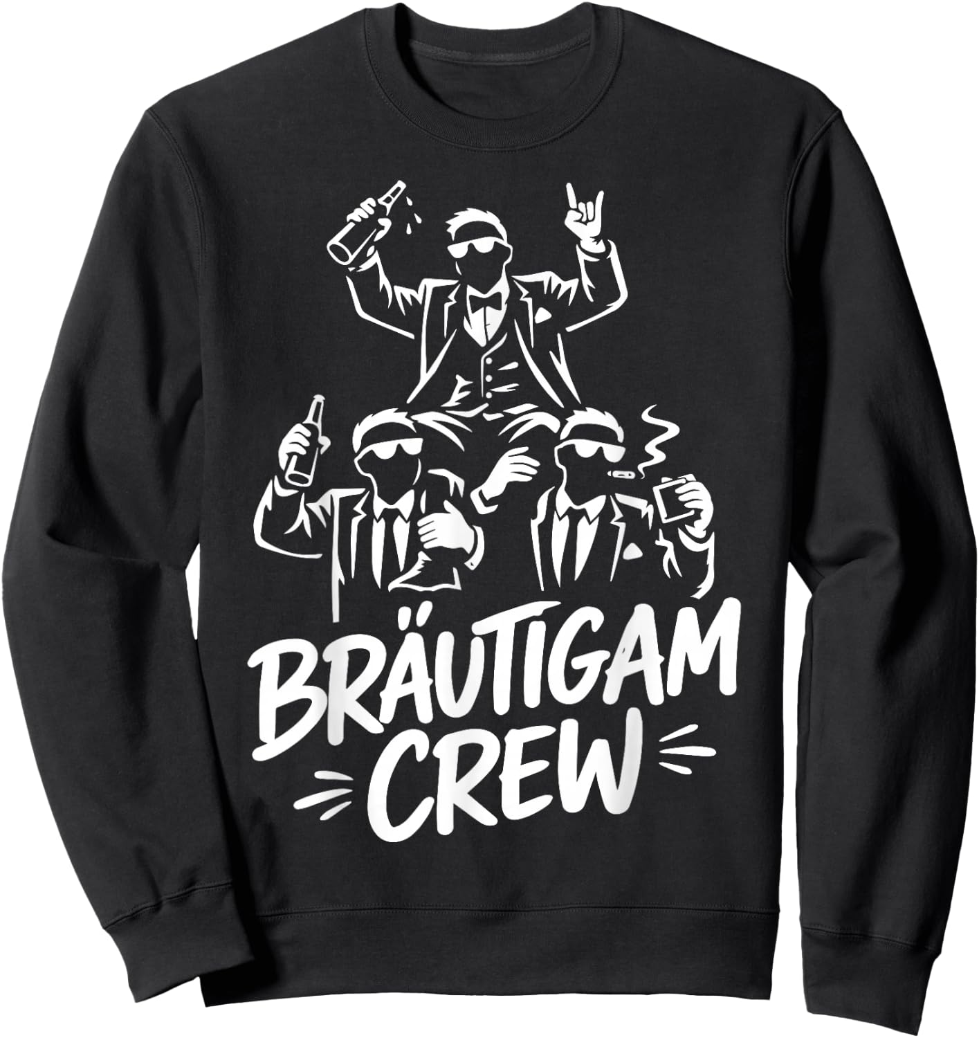 JGA Männer Junggesellenabschied Poltern Herren JGA Sweatshirt - Sweatshirt | Black