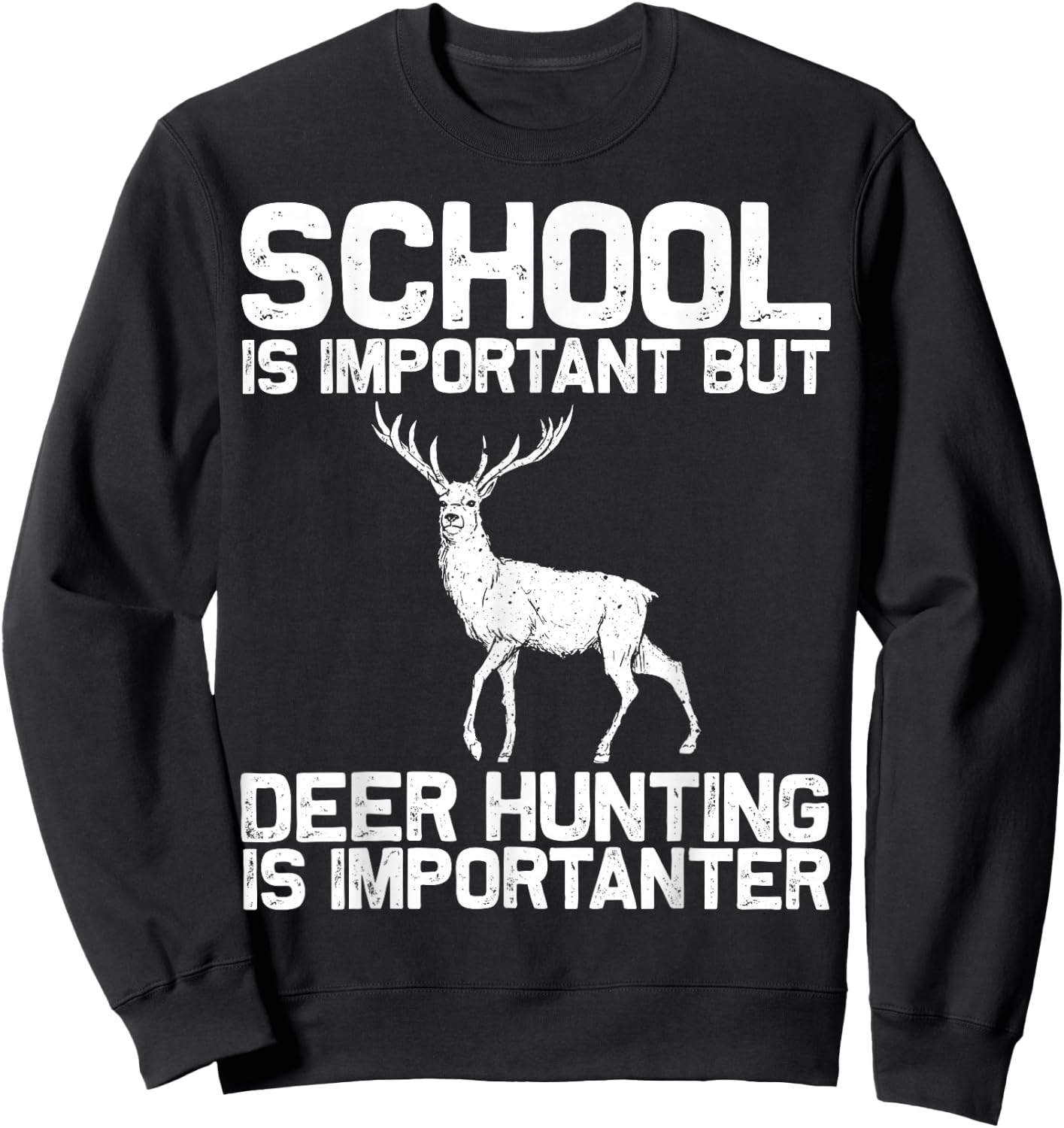 Deer Hunting Design For Boys Men Deer Hunter Deer Hunting Sweatshirt - Sweatshirt | Black
