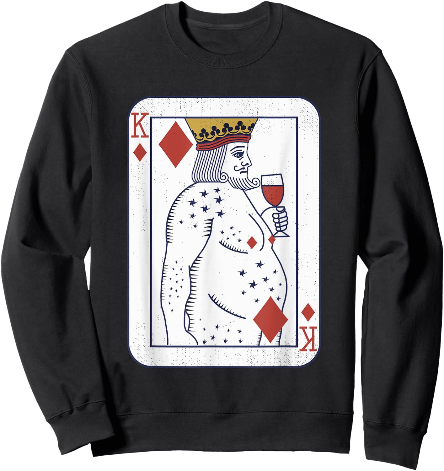 Check King Costume, Sommelier Outfit, Bartender , Black, S Sweatshirt - Sweatshirt | Black