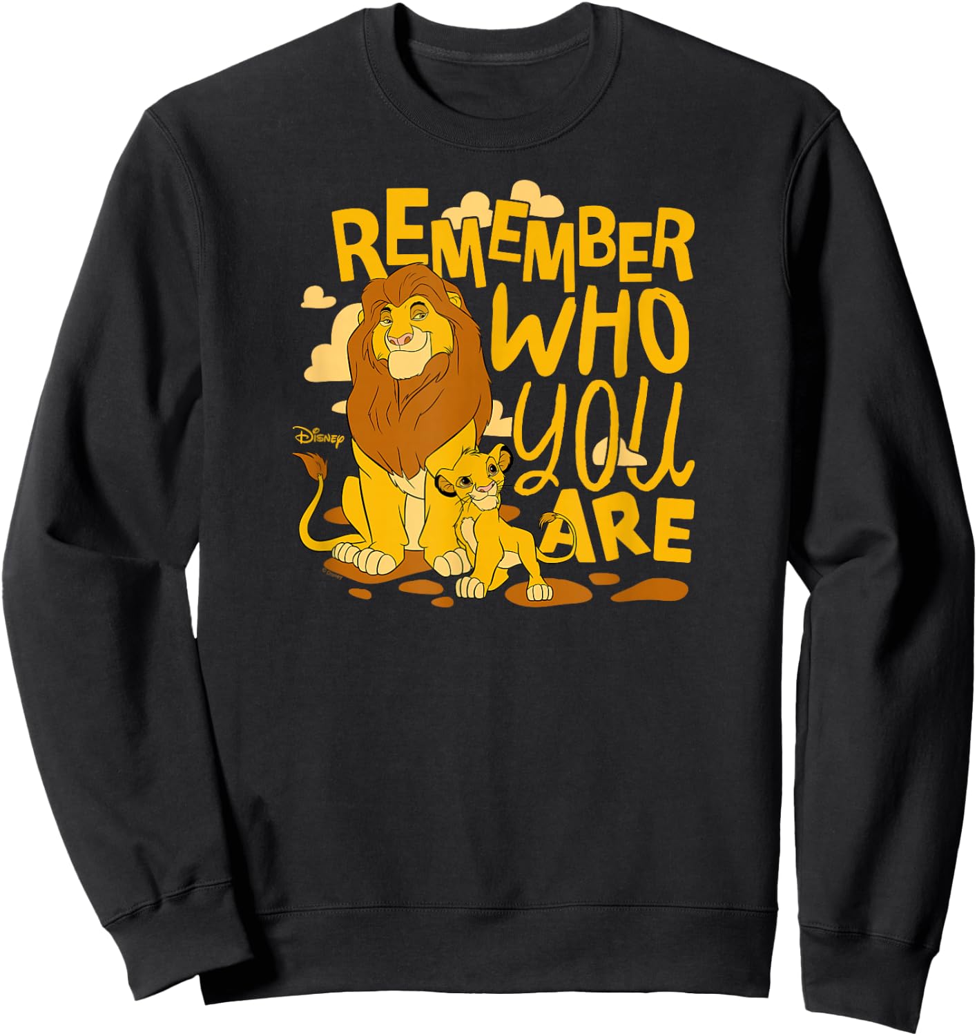 The Lion King - Mufasa and Simba Remember Who You Are Sweatshirt - Sweatshirt | Black