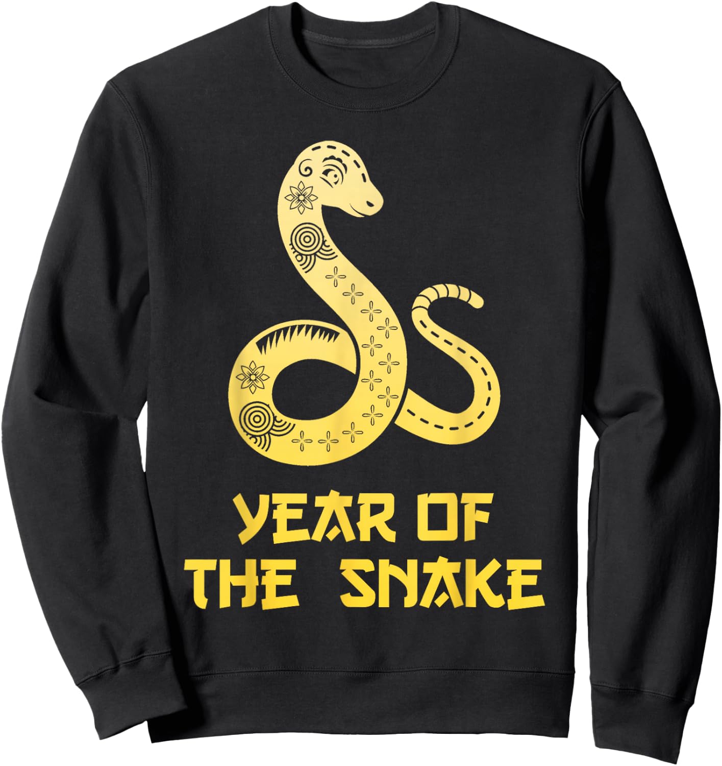 Chinese New Year 2025 Snake Red Chinese Year Women Men Sweatshirt - Sweatshirt | Black