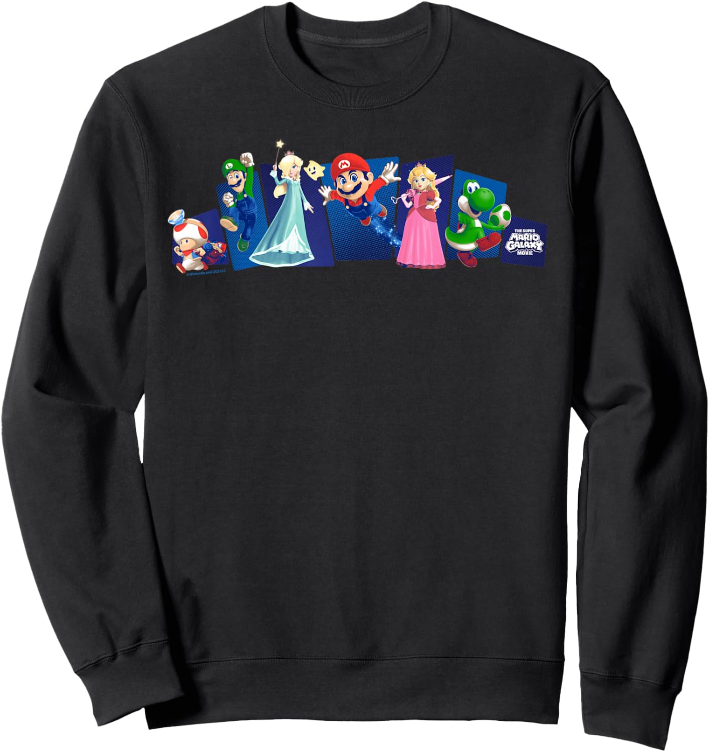 The Super Mario Galaxy Movie Heroes In Action Sweatshirt - Sweatshirt | Black