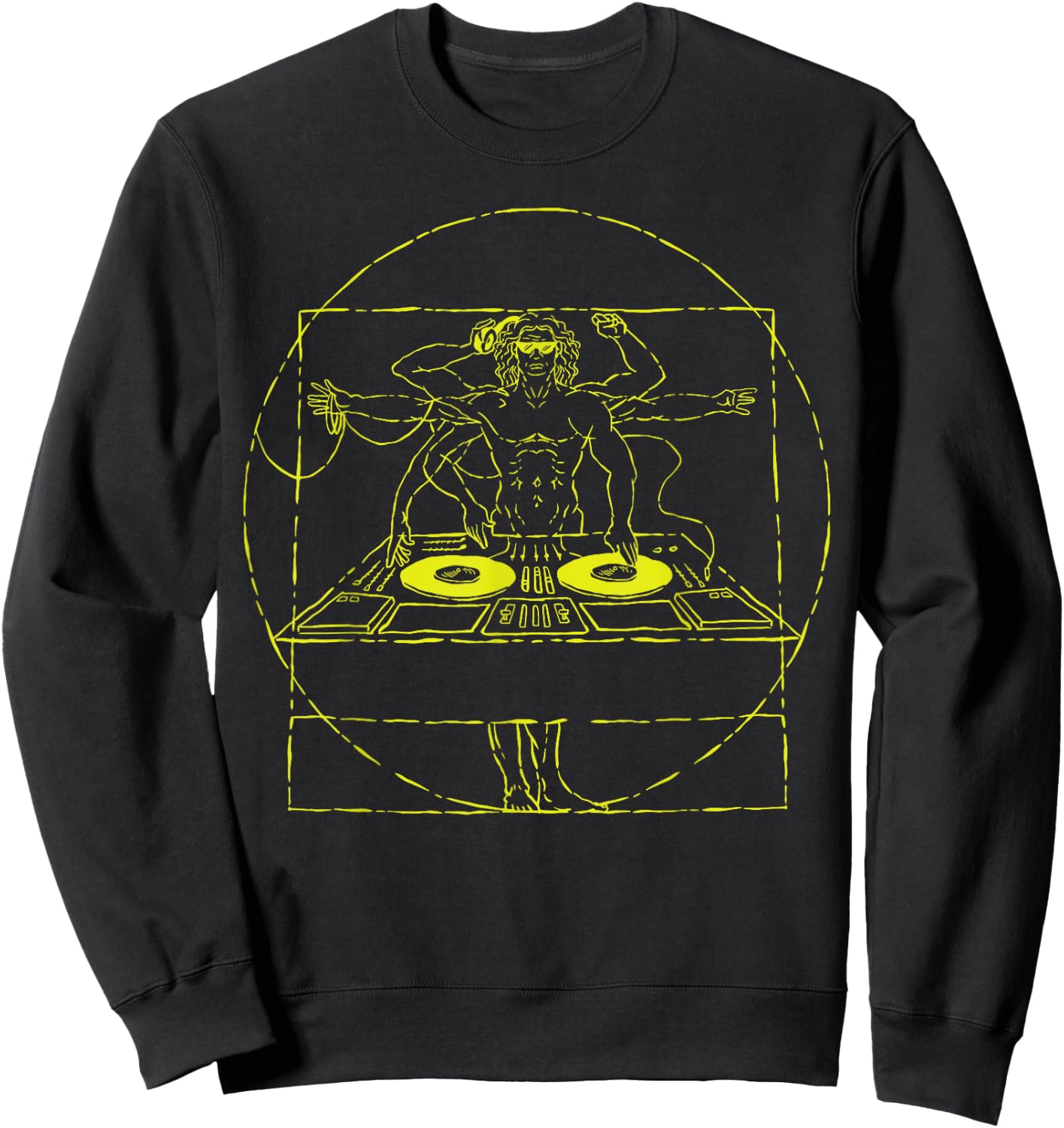 Techno Rave Hardstyle Merch DJ Festival / Party Hardstyle , Black, S Sweatshirt - Sweatshirt | Black