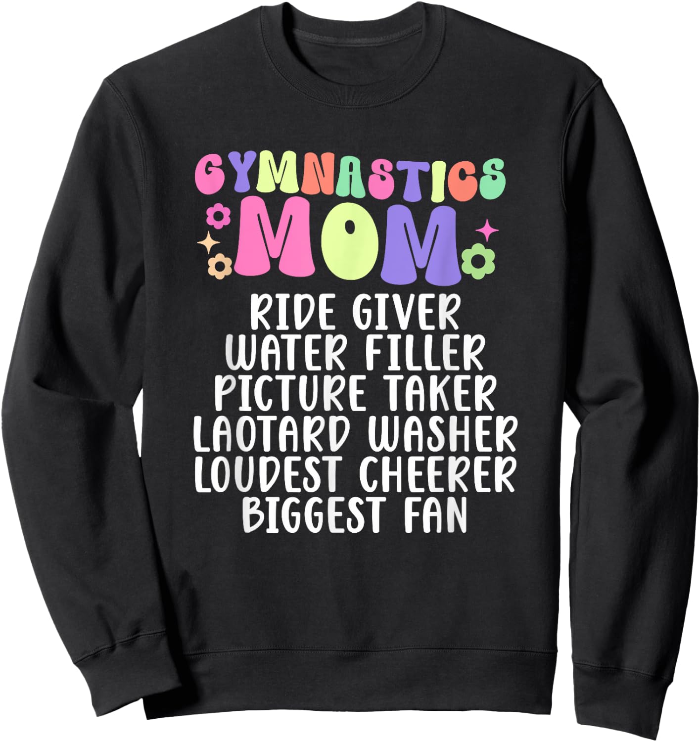Gymnastics Mom Definition Mom Of A Gymnast Mother Sweatshirt - Sweatshirt | Black