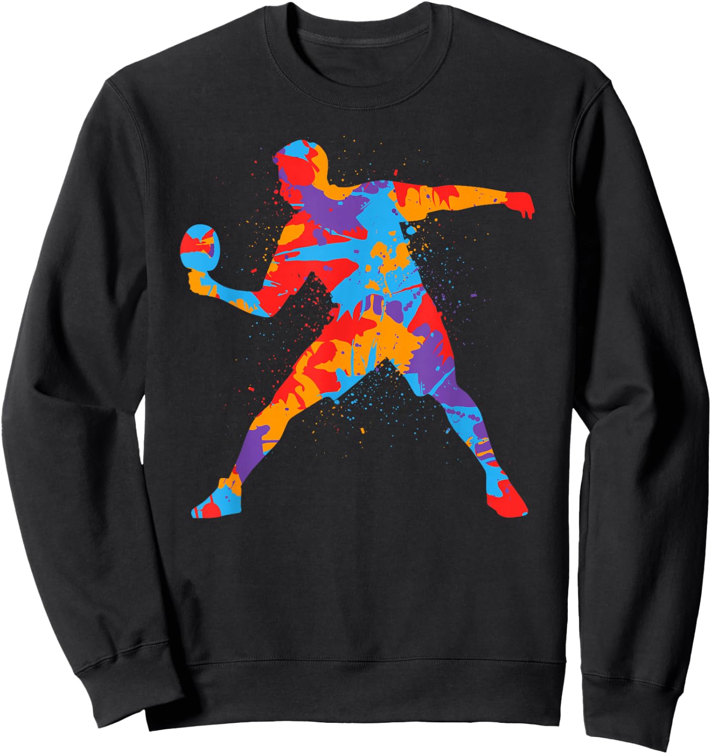 Table Tennis Player Colourful Children's Boys Table Tennis , black Sweatshirt - Sweatshirt | Black