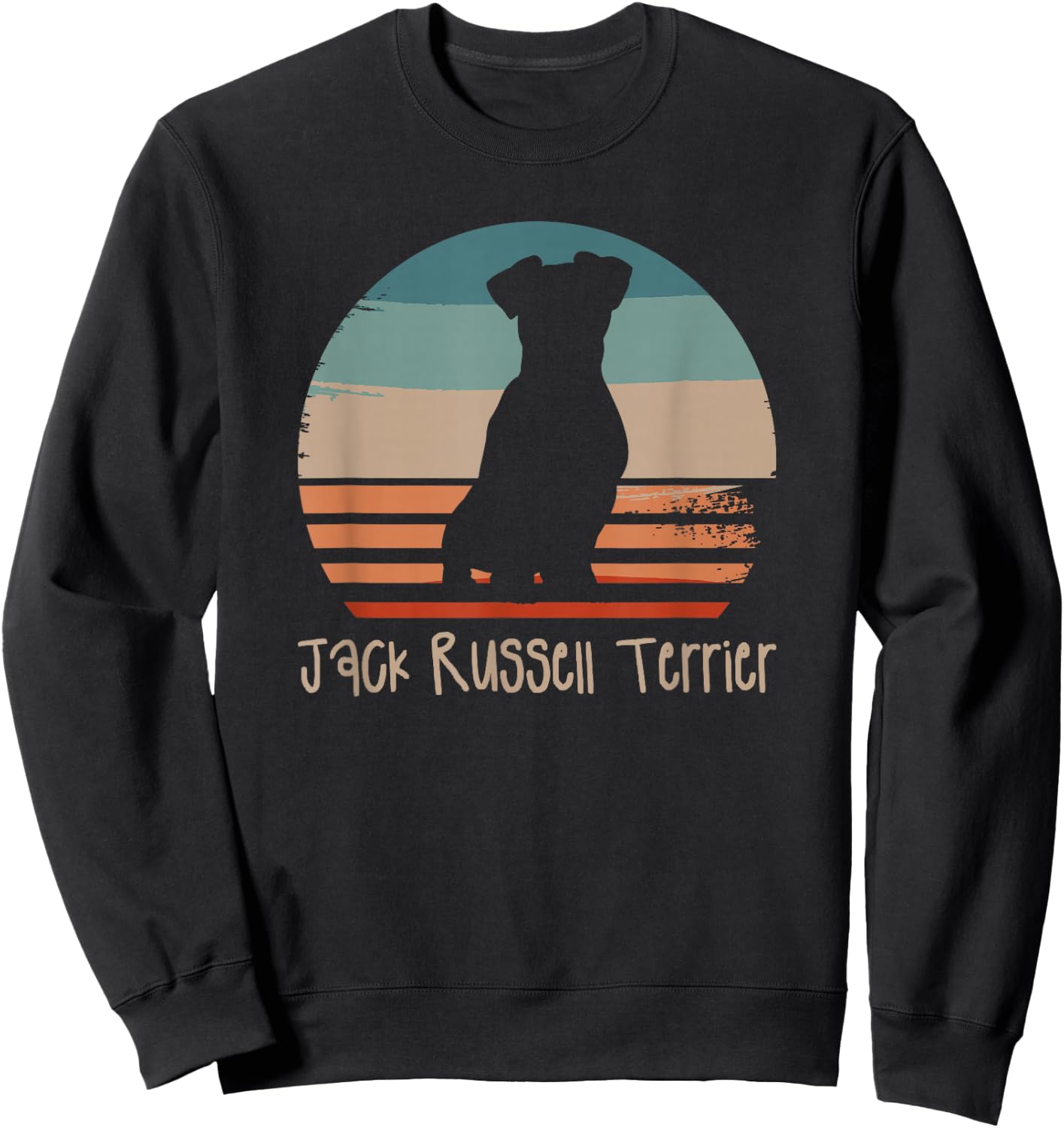 Vintage Retro Jack Russell Terrier Dog Lover Sweatshirt - Sweatshirt | Black