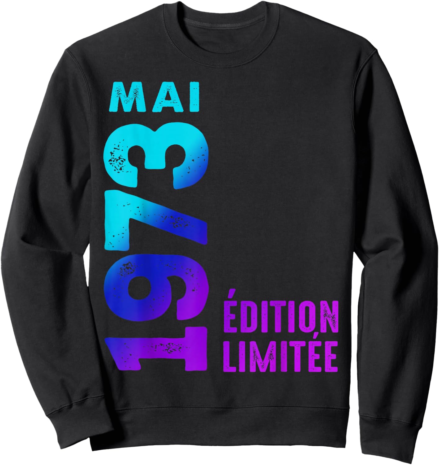 1973 Édition Limitée Mai 1973 Sweatshirt - Sweatshirt | Black