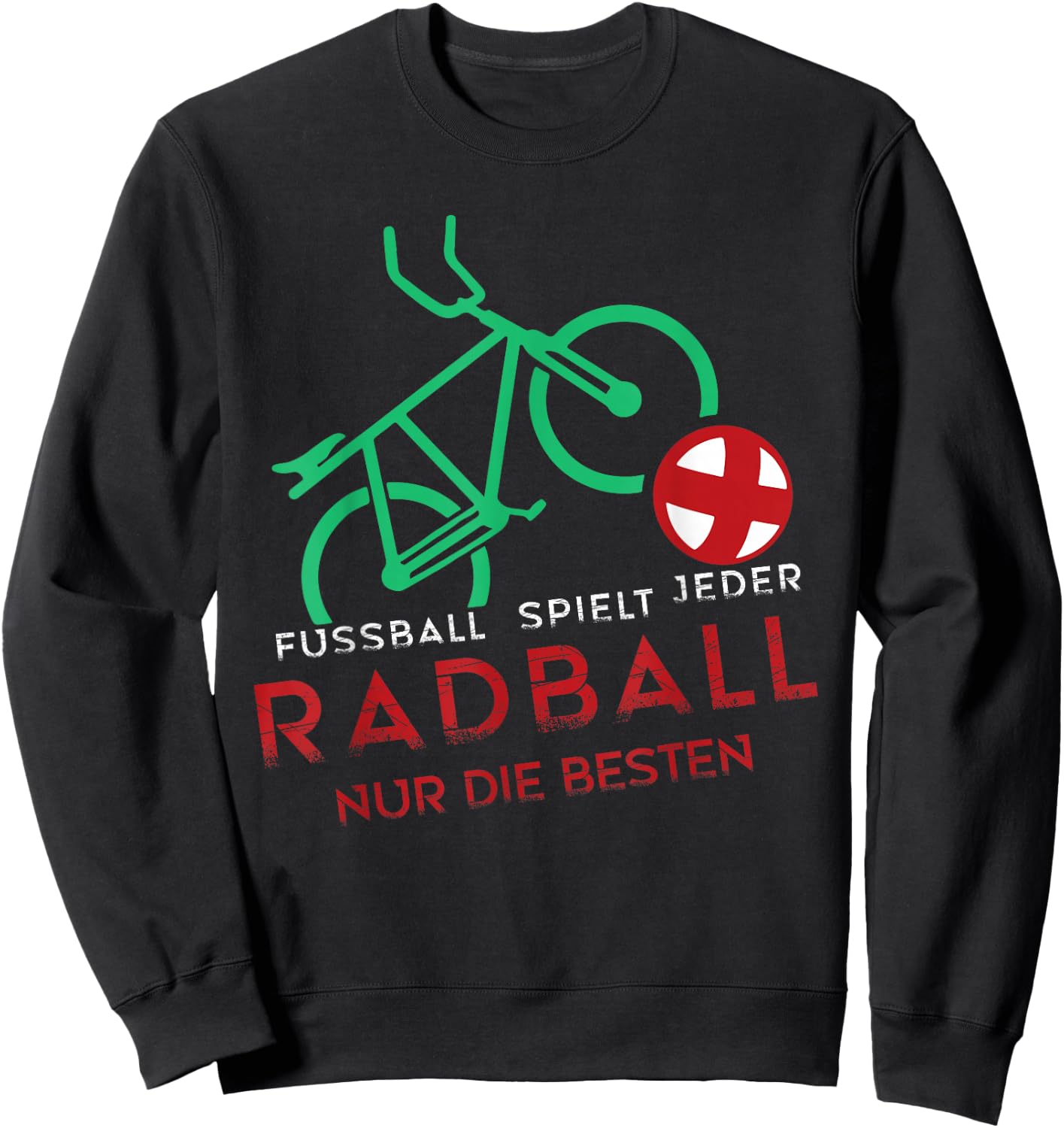 Radball Radballspieler Radballrad Radball Torwart Sweatshirt - Sweatshirt | Black