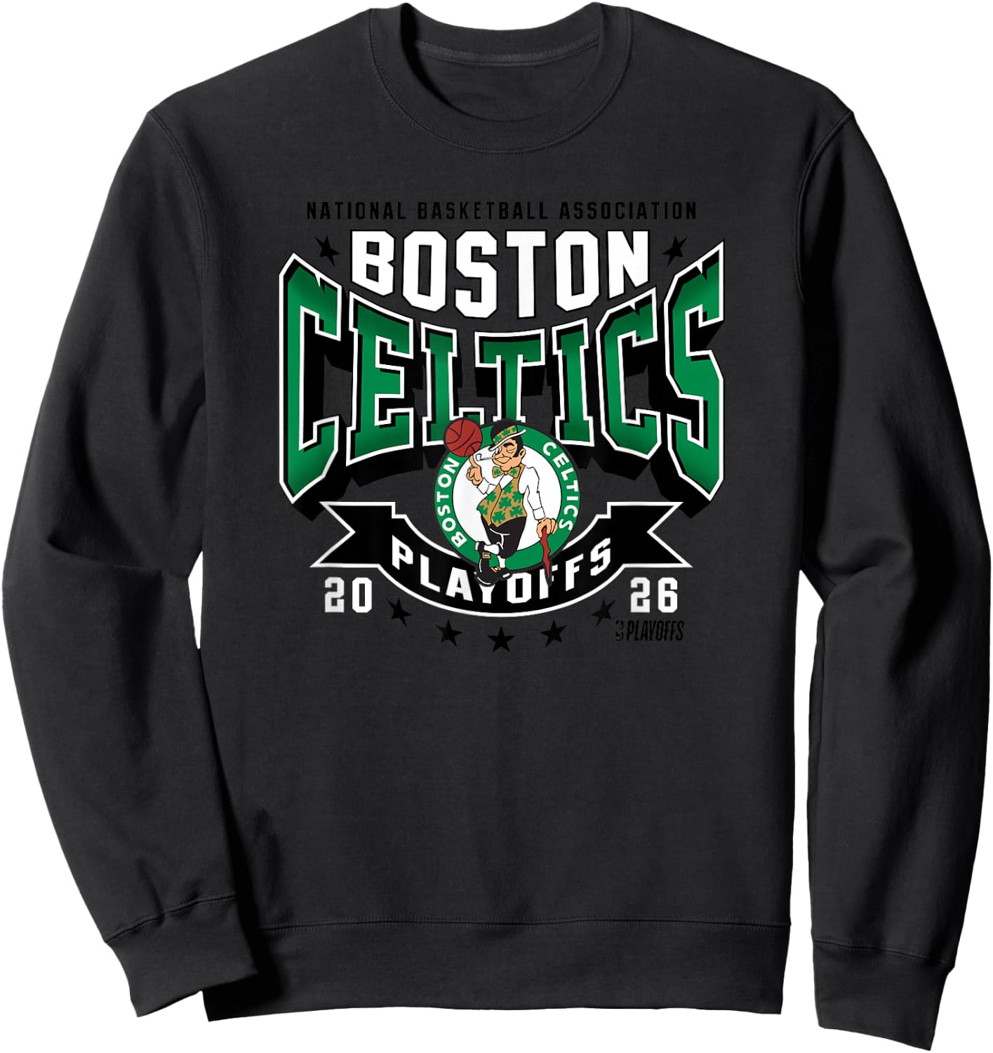 NBA Official 2026 Playoffs Boston Celtics Next Sweatshirt - Sweatshirt | Black