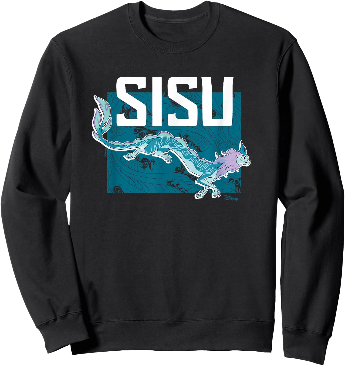 Raya and the Last Dragon - Sisu Water Pattern Sweatshirt - Sweatshirt | Black