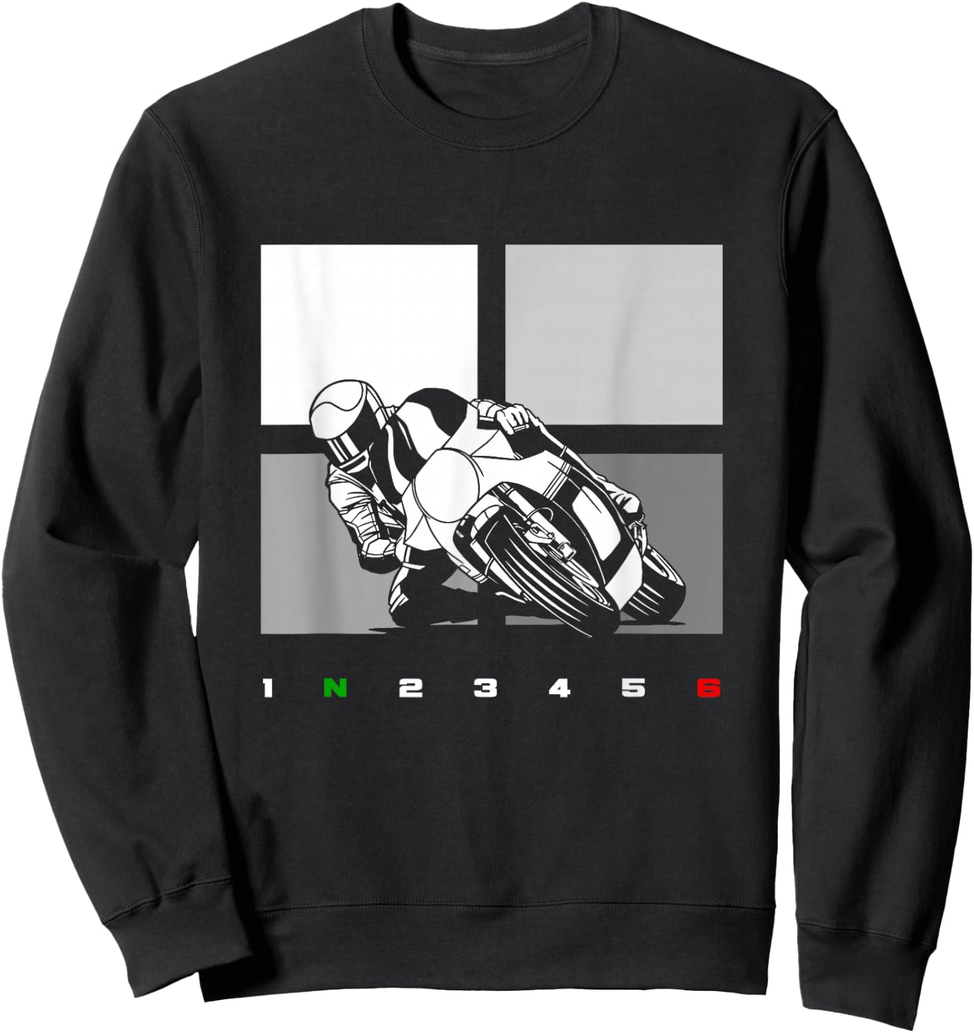 Motorcycle Clothing - Biker Motorcycle Sweatshirt - Sweatshirt | Black