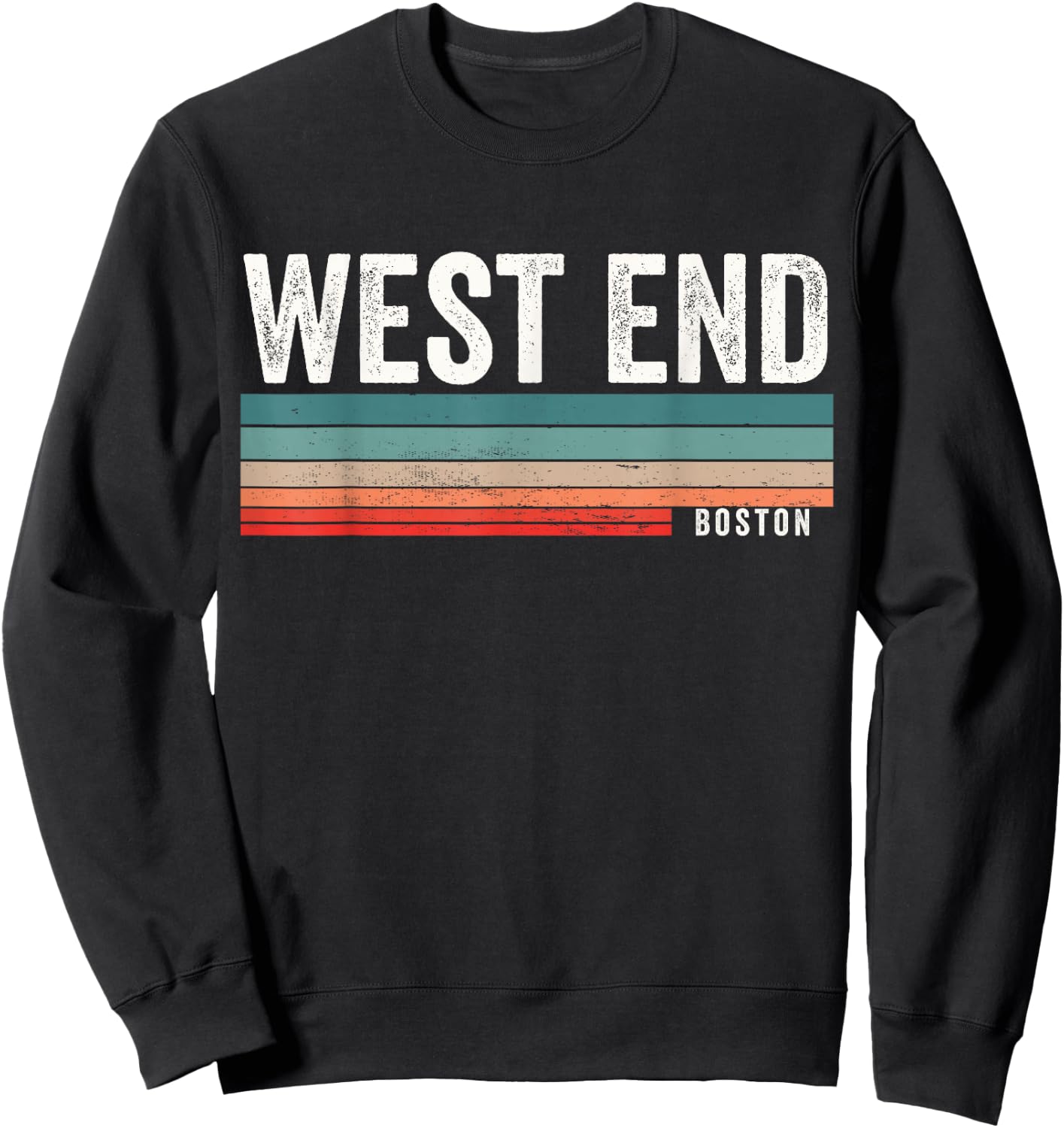 West End Boston Massachusetts, West End Sweatshirt - Sweatshirt | Black