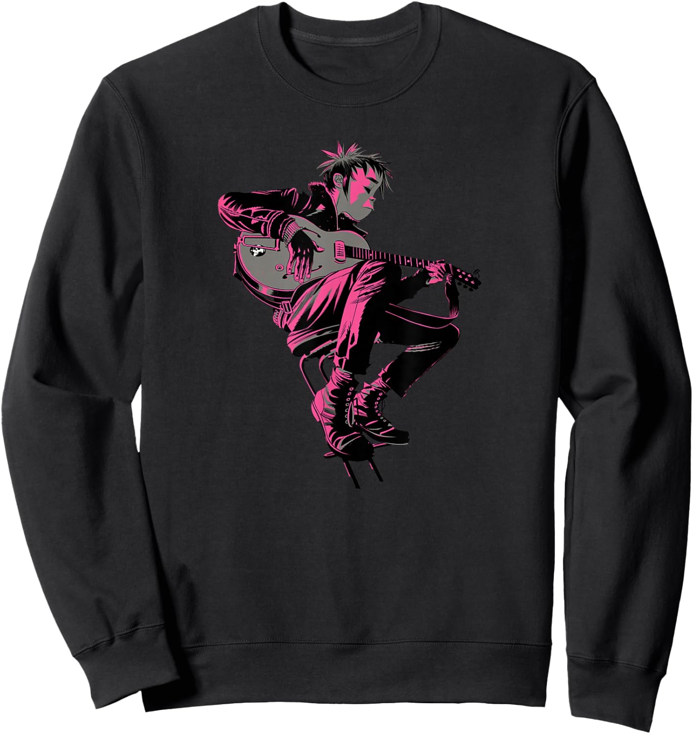 Gorillaz 2D Unwarped , black Sweatshirt - Sweatshirt | Black