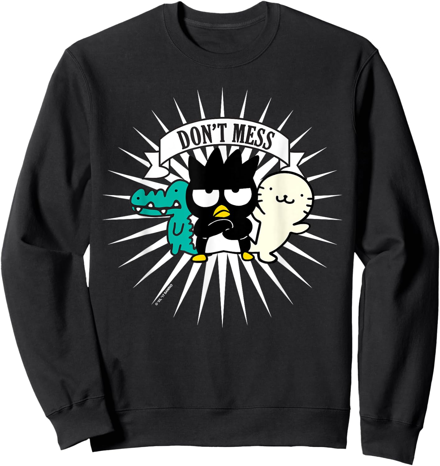 Badtz - Maru and Friends "Don't Mess" Shirt Sweatshirt - Sweatshirt | Black