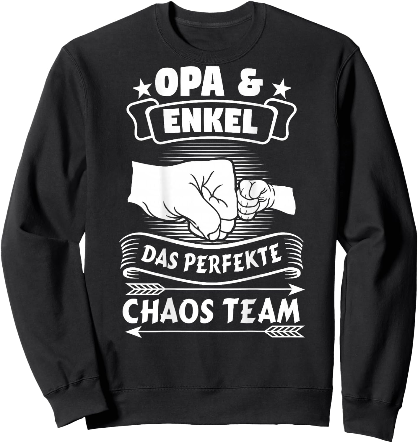 Opa & Enkel Das perfekte Chaos Team Partnerlook Großvater Sweatshirt - Sweatshirt | Black