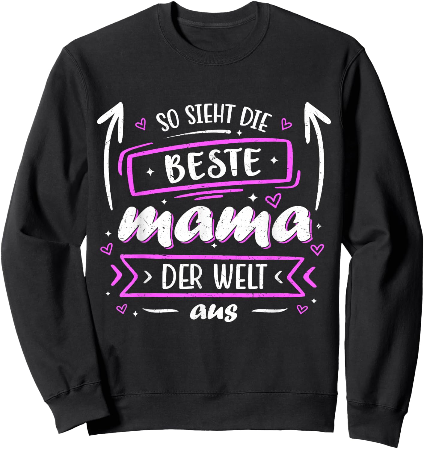 Super Mama Beste Mama Der Welt Mutter Muttertag Sweatshirt - Sweatshirt | Black