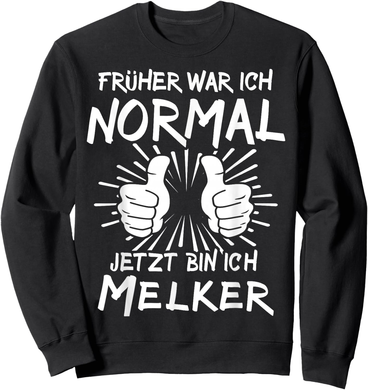Melker , black Sweatshirt - Sweatshirt | Black