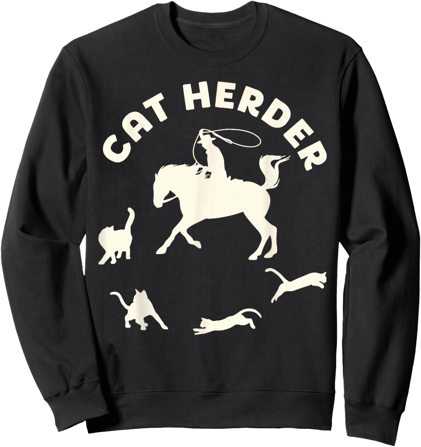 Cat Herder Sweatshirt - Sweatshirt | Black
