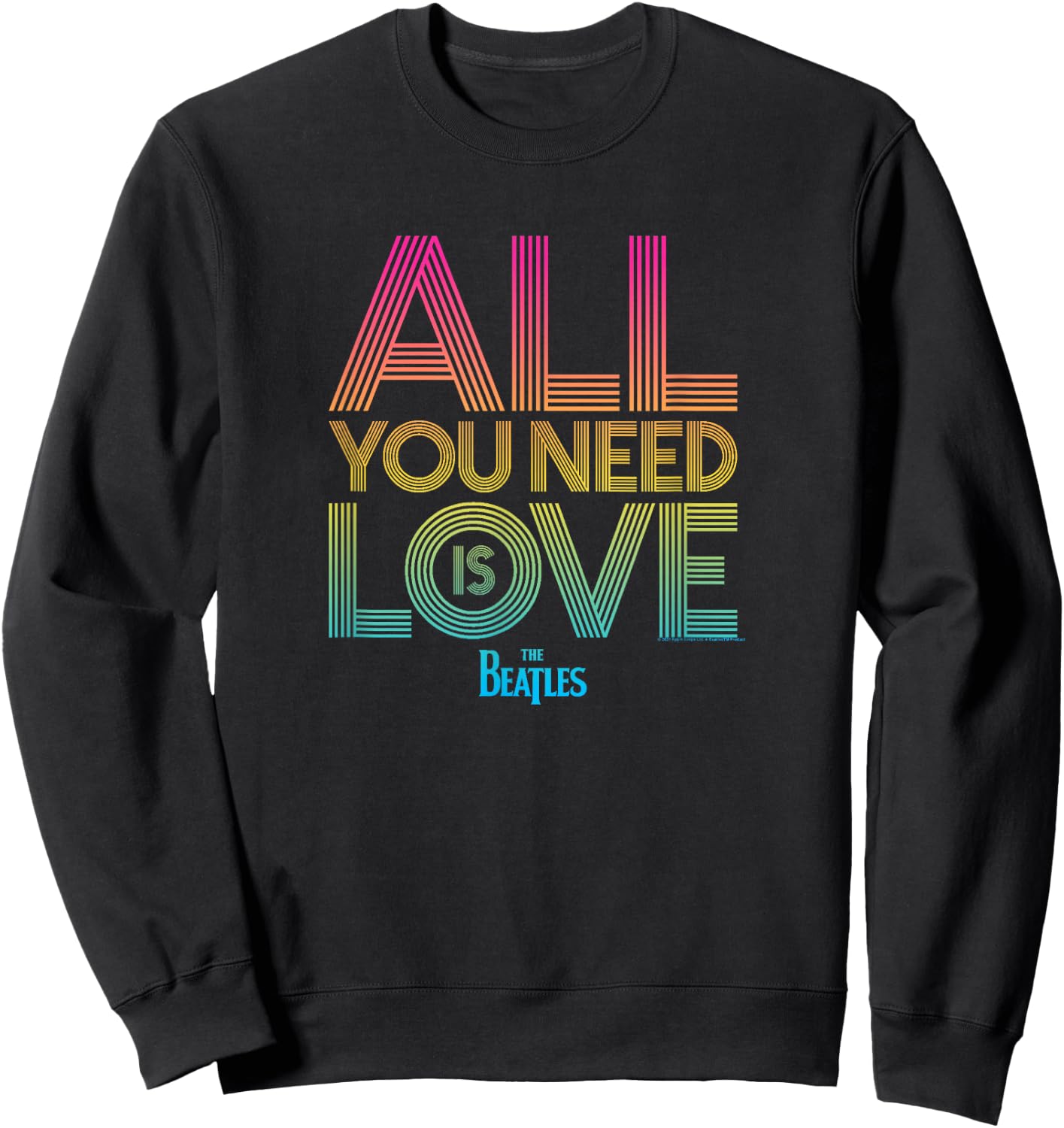 The Beatles All You Need is Love Sweatshirt - Sweatshirt | Black