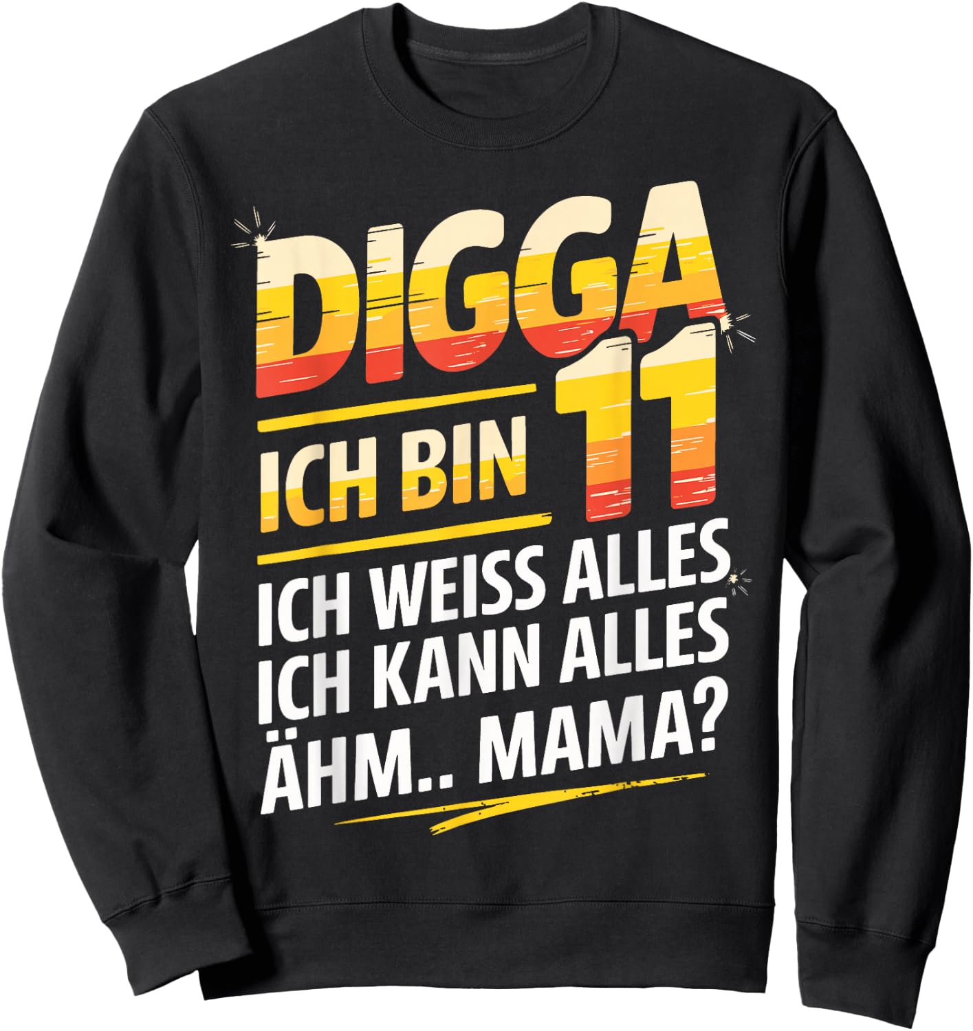 11th Birthday Boy Girl 11 Years 2015 Funny Gift Sweatshirt - Sweatshirt | Black
