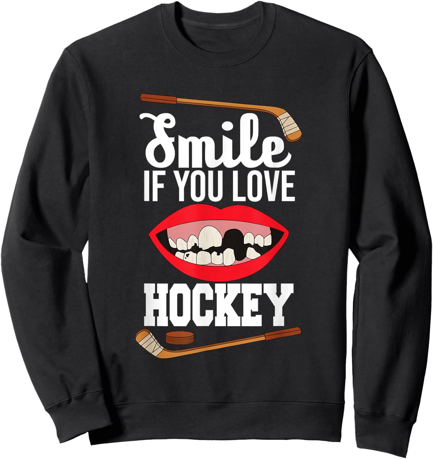 lustig - Eishockey - Eishockey - Sport - Profisport Sweatshirt - Sweatshirt | Black