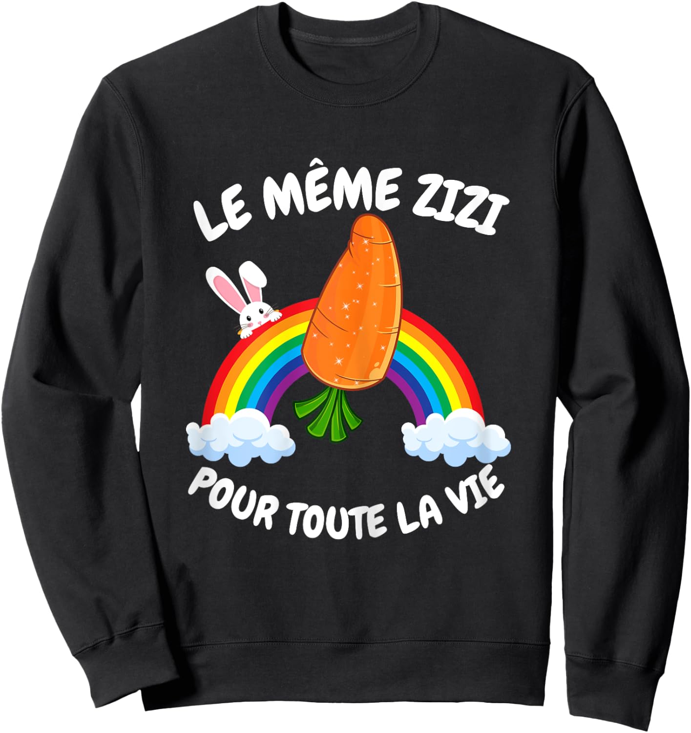 EVJF Zizi EVJF Humour Woman EVJF Humor EVJF The Same Zizi , Black Sweatshirt - Sweatshirt | Black