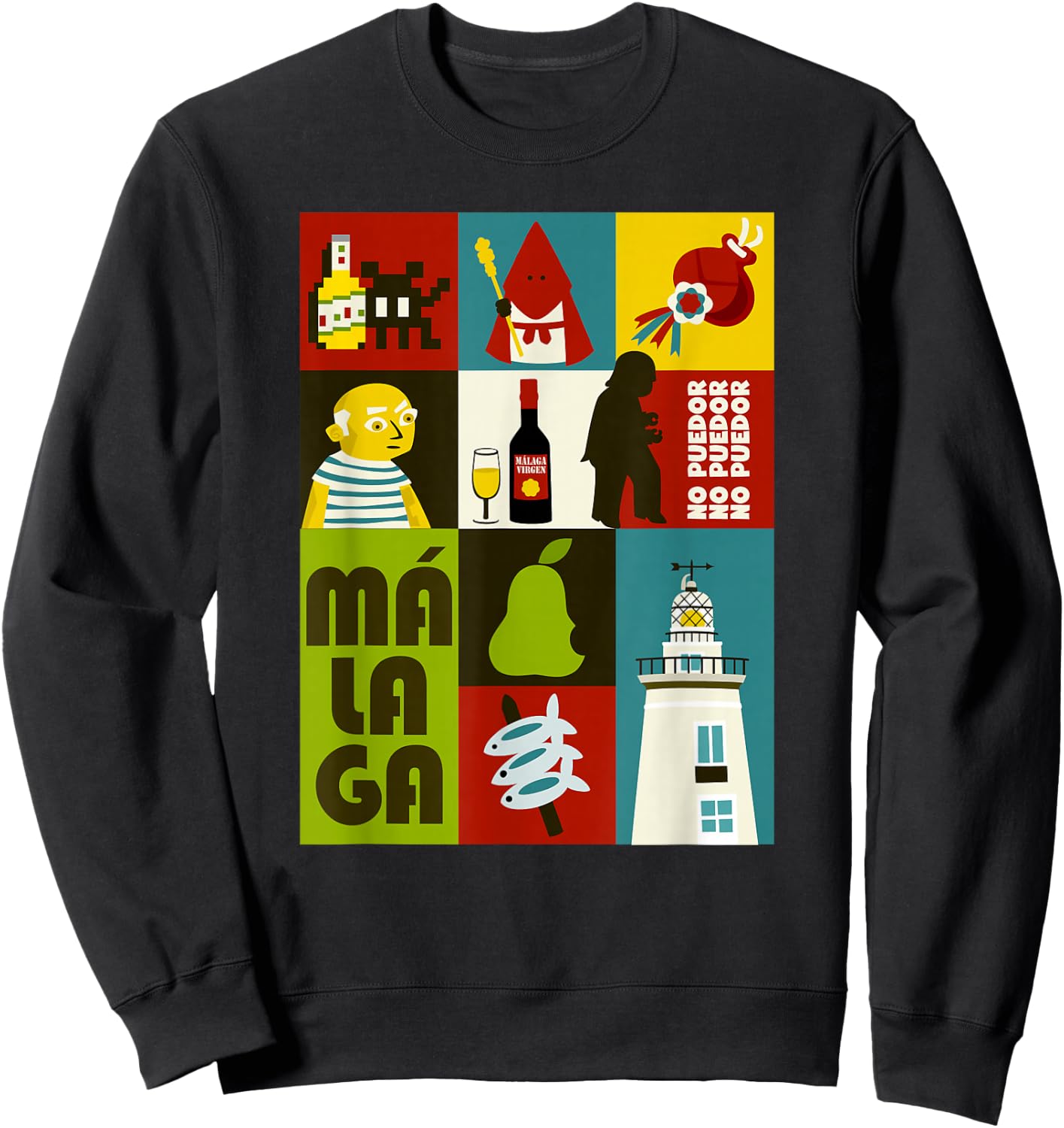 Souvenir Malaga Sweatshirt - Sweatshirt | Black