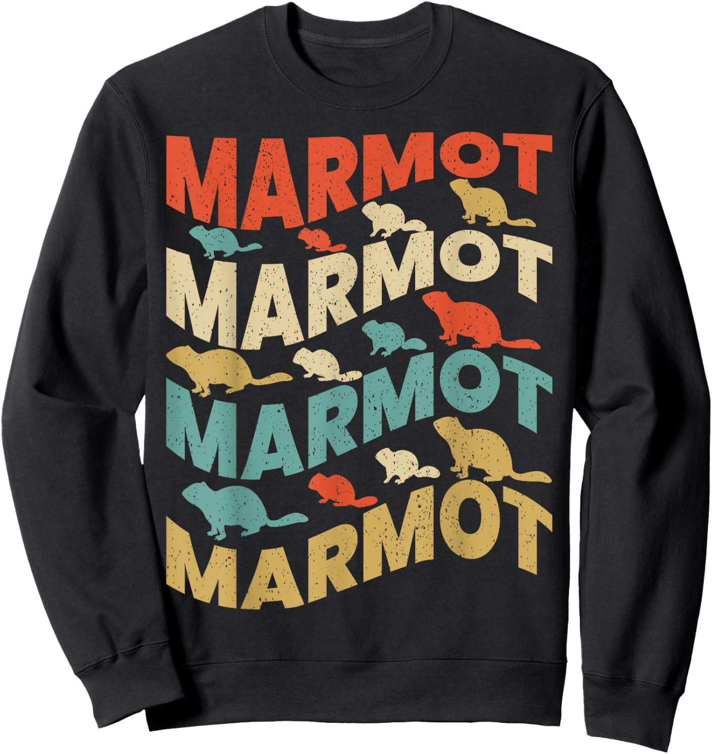 Vintage Marmot & MEN / MARMOT ANIMAL LOVER Sweatshirt - Sweatshirt | Black