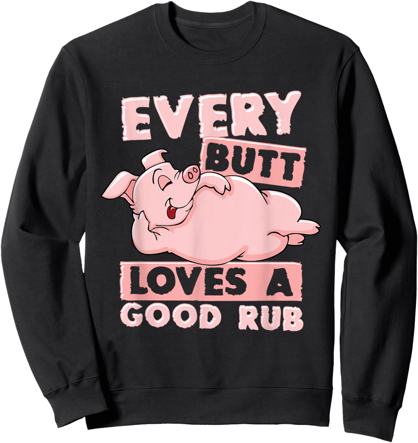 BBQ Pig Grill Shirt Chef Barbecue Pulled Pork Steak BBQ Sweatshirt - Sweatshirt | Black