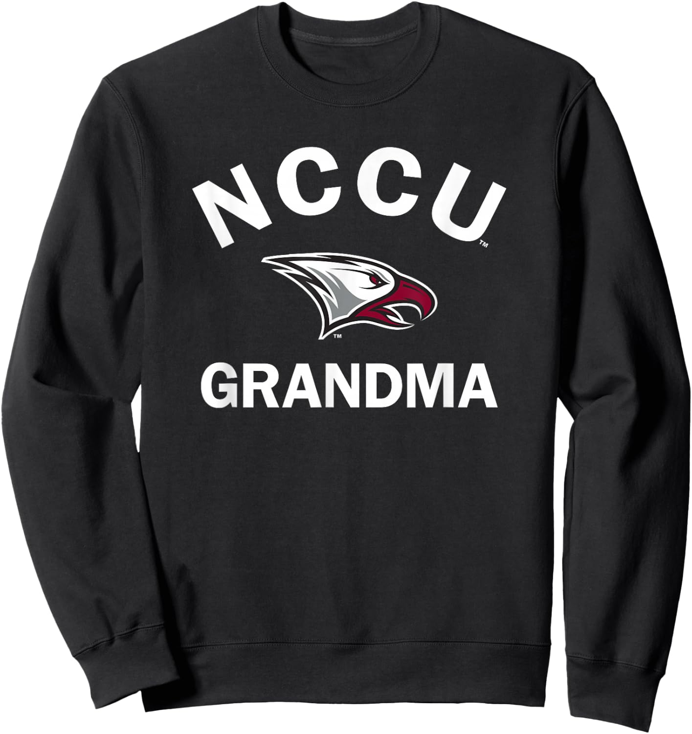 North Carolina Central NCCU Eagle Arched Grandma Sweatshirt - Sweatshirt | Black