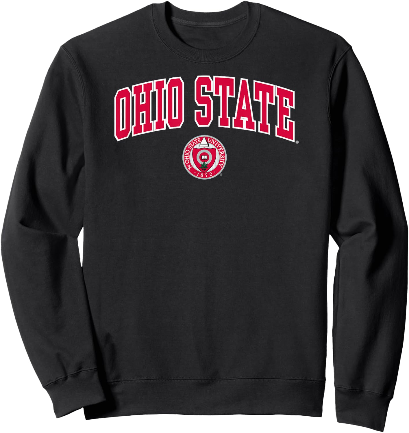 Ohio State Buckeyes Heritage Collection Arch Dark Heather Sweatshirt - Sweatshirt | Black