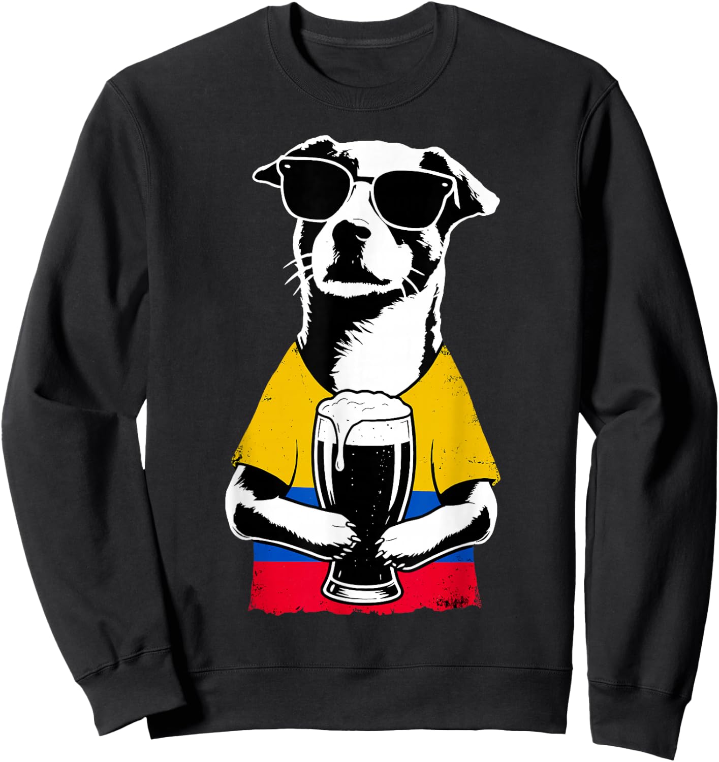 Colombian Flag Men Women Colombia Sweatshirt - Sweatshirt | Black