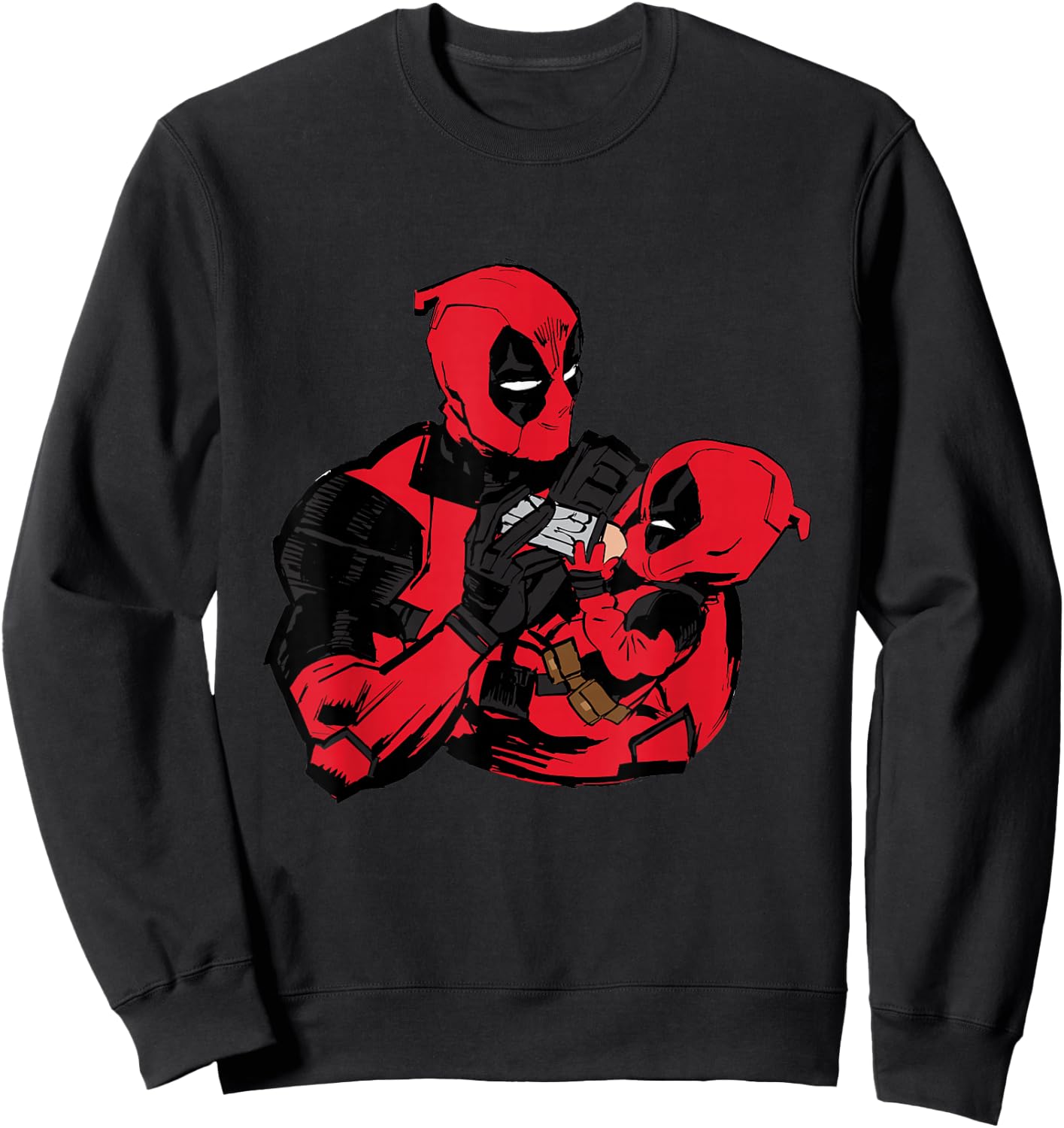 Marvel Studios Deadpool & Wolverine Deadpool and Babypool Sweatshirt - Sweatshirt | Black