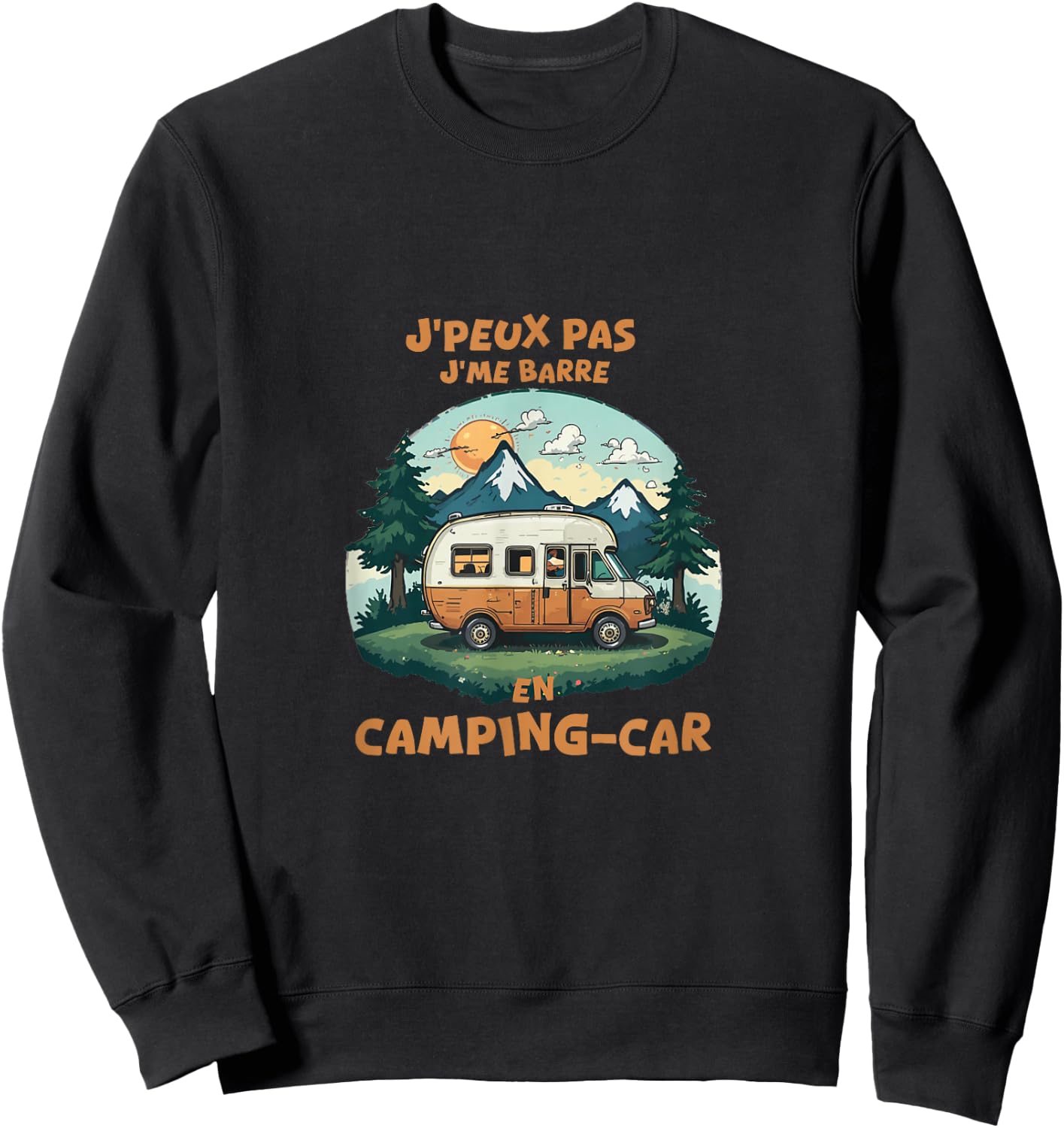 Camping-Car Sweatshirt - Sweatshirt | Black
