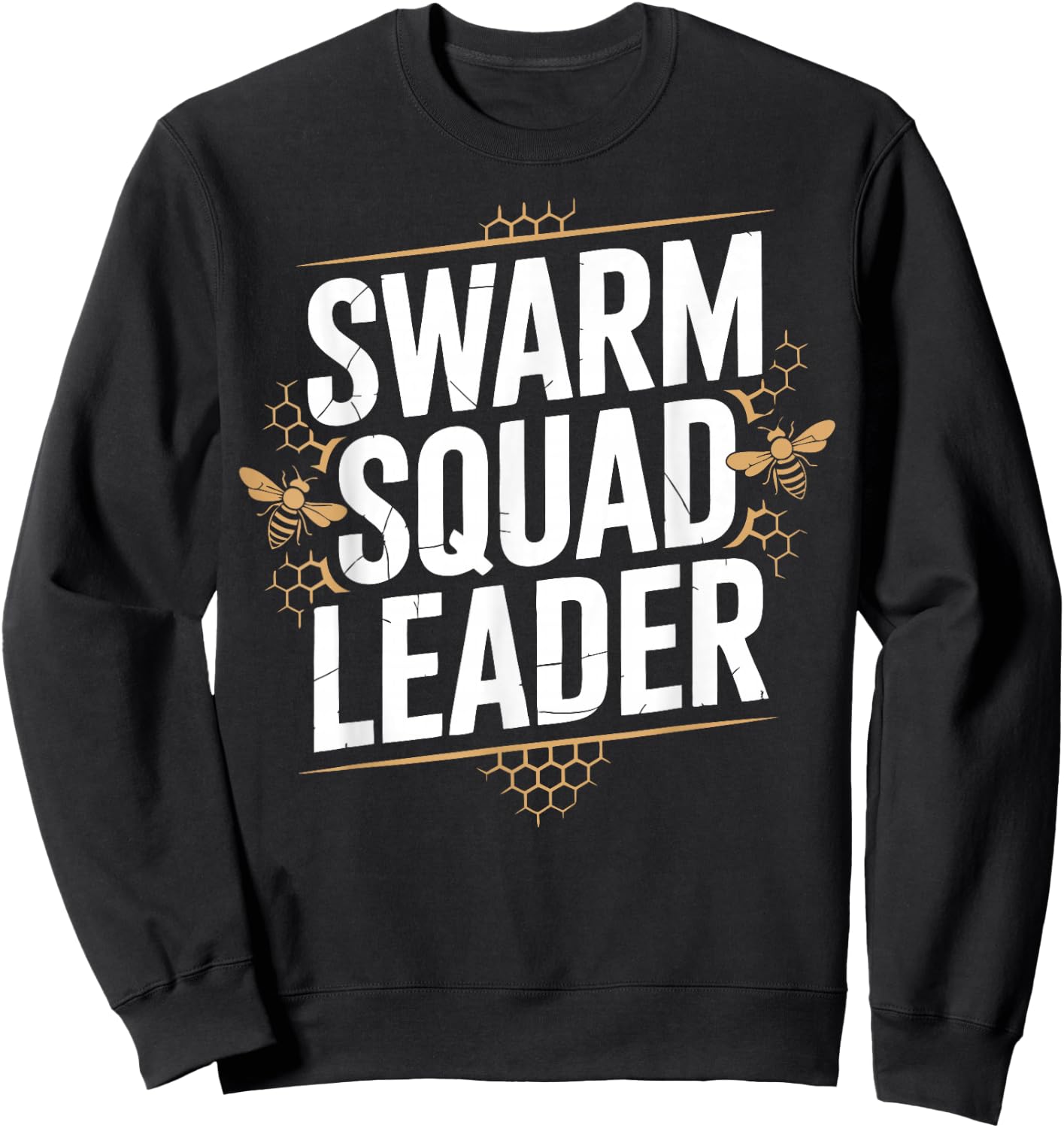 Beekeeping Bee Swarm Leader Beekeeper Sweatshirt - Sweatshirt | Black