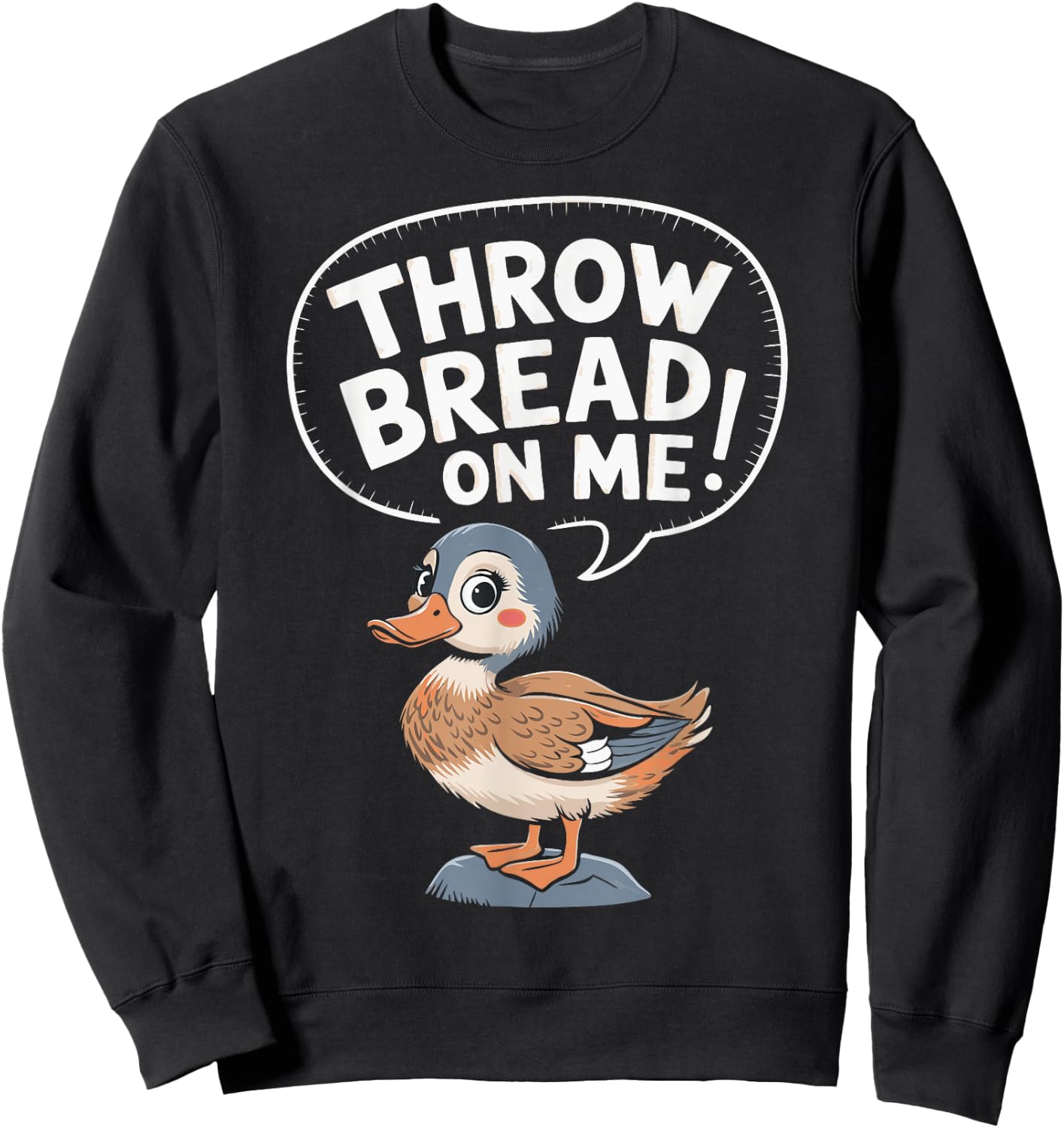 Throw Bread On Me Sweatshirt - Sweatshirt | Black
