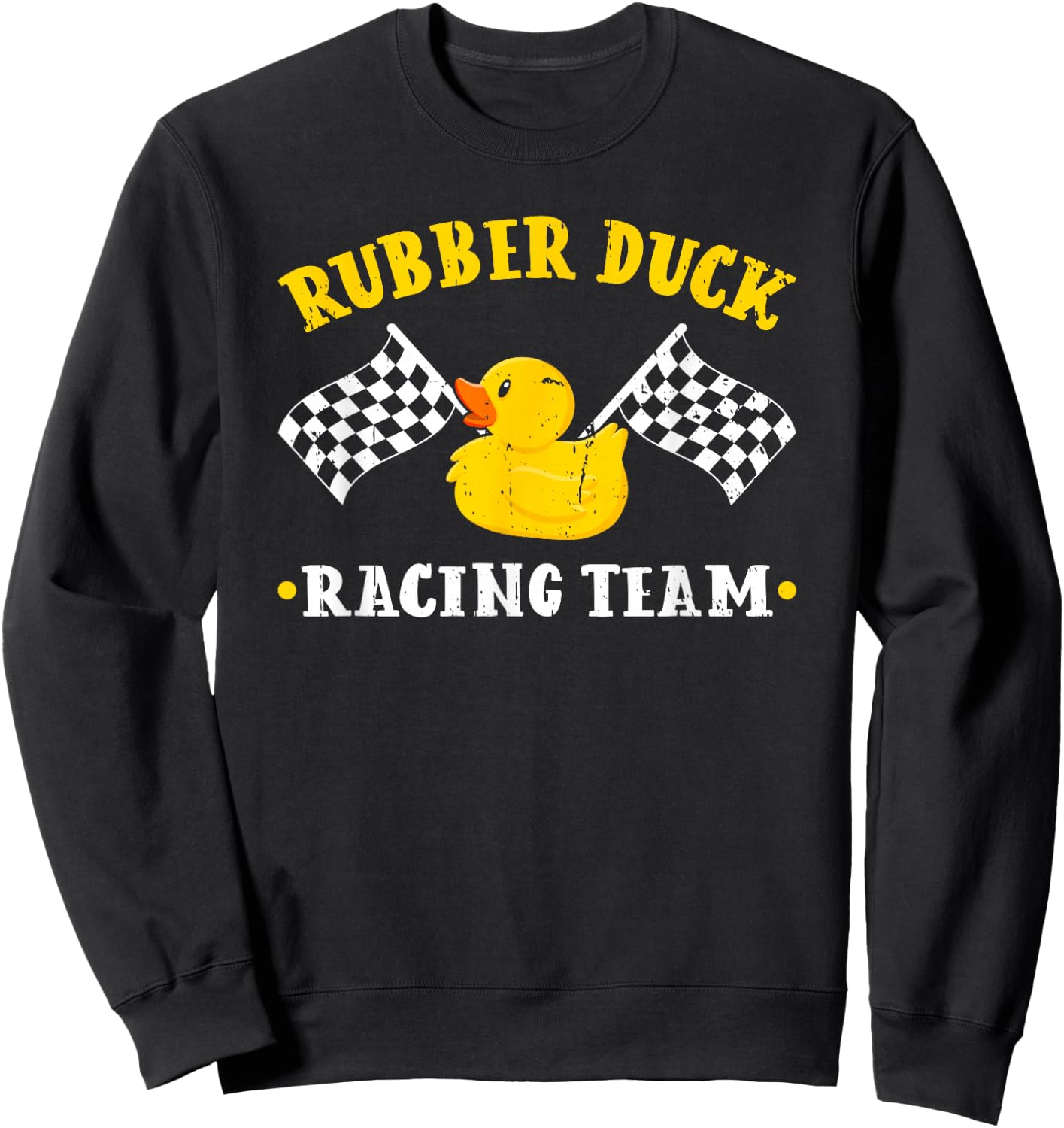 Rubber Duck Racing Team Family Competition Race Sweatshirt - Sweatshirt | Black