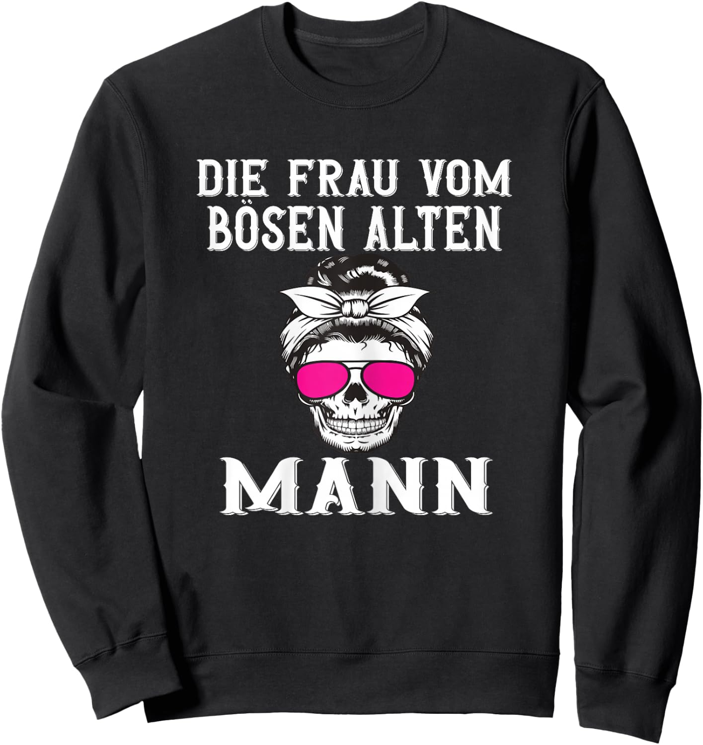 Woman from Evil Old Man Evil Old Woman Halloween Party , black Sweatshirt - Sweatshirt | Black
