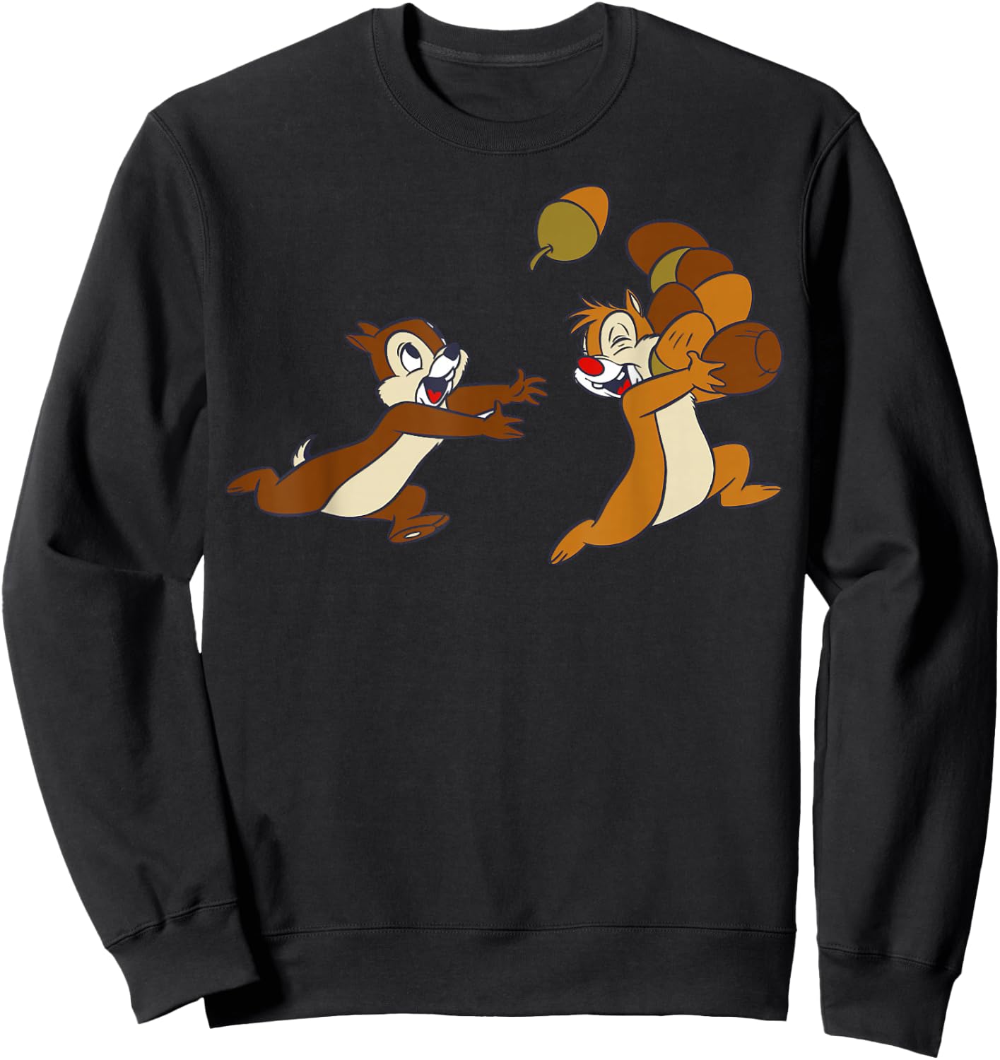 Disney Chip 'N Dale Acorn Chase Sweatshirt - Sweatshirt | Black