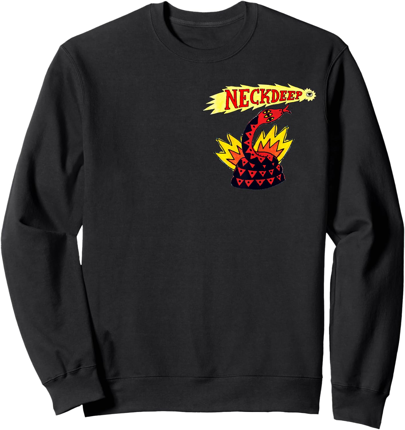 Neck Deep Shooting Eye Sweatshirt - Sweatshirt | Black