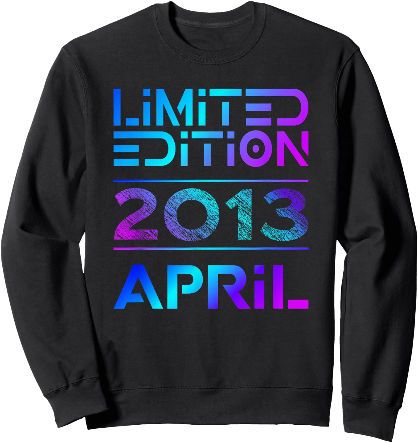 Limited Edition April 2013 Junge Mädchen 13. Geburtstag Sweatshirt - Sweatshirt | Black
