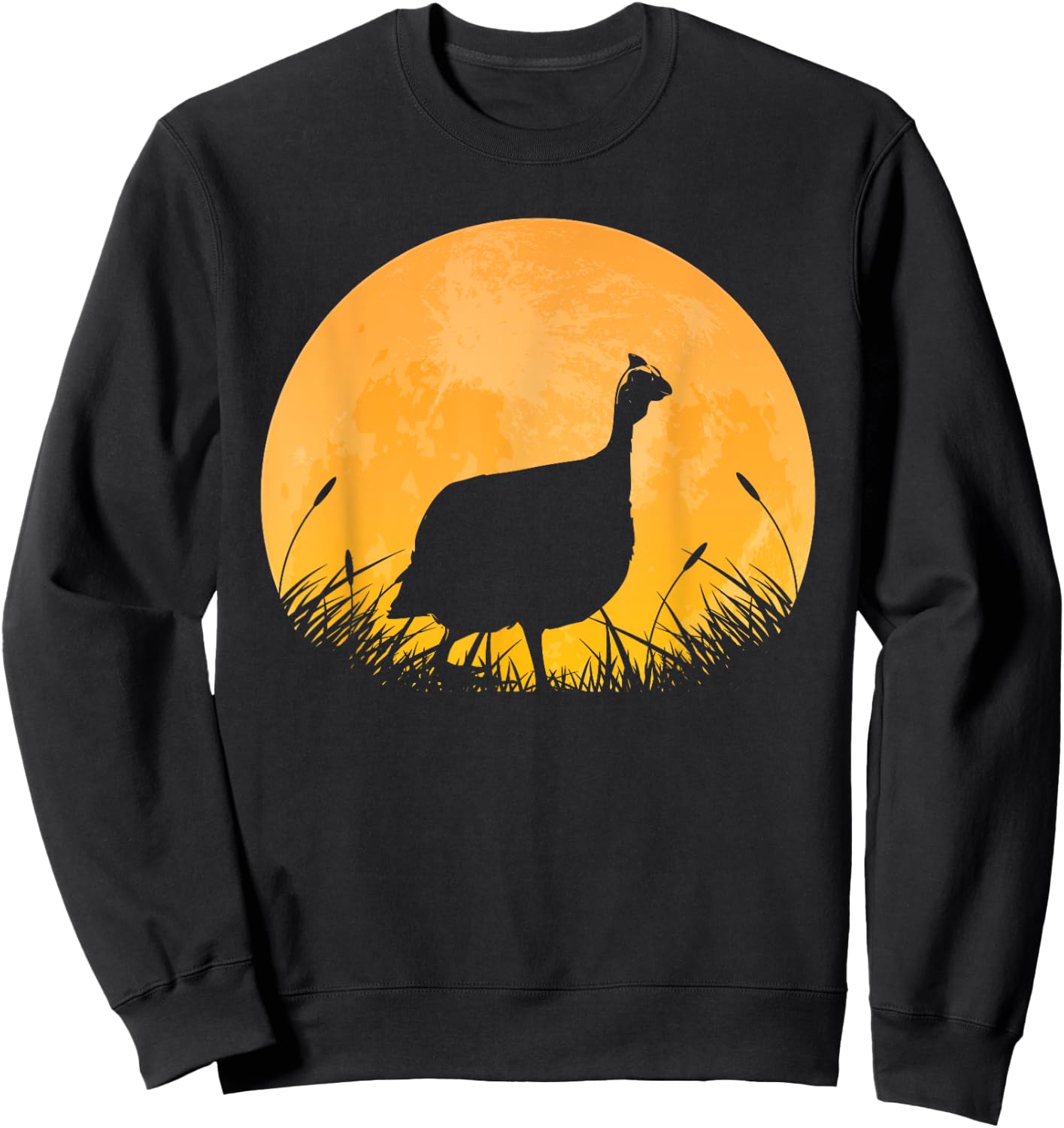 Guinea Fowl Easy Halloween Outfit Bird Moon Costume Gift Sweatshirt - Sweatshirt | Black