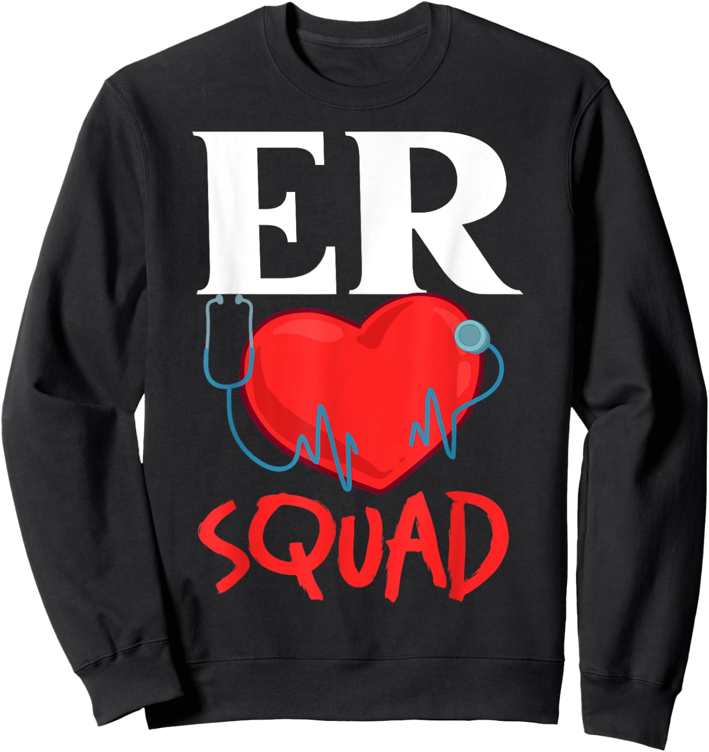 Emergency Room Technician ER Nurse Hospital Department Sweatshirt - Sweatshirt | Black