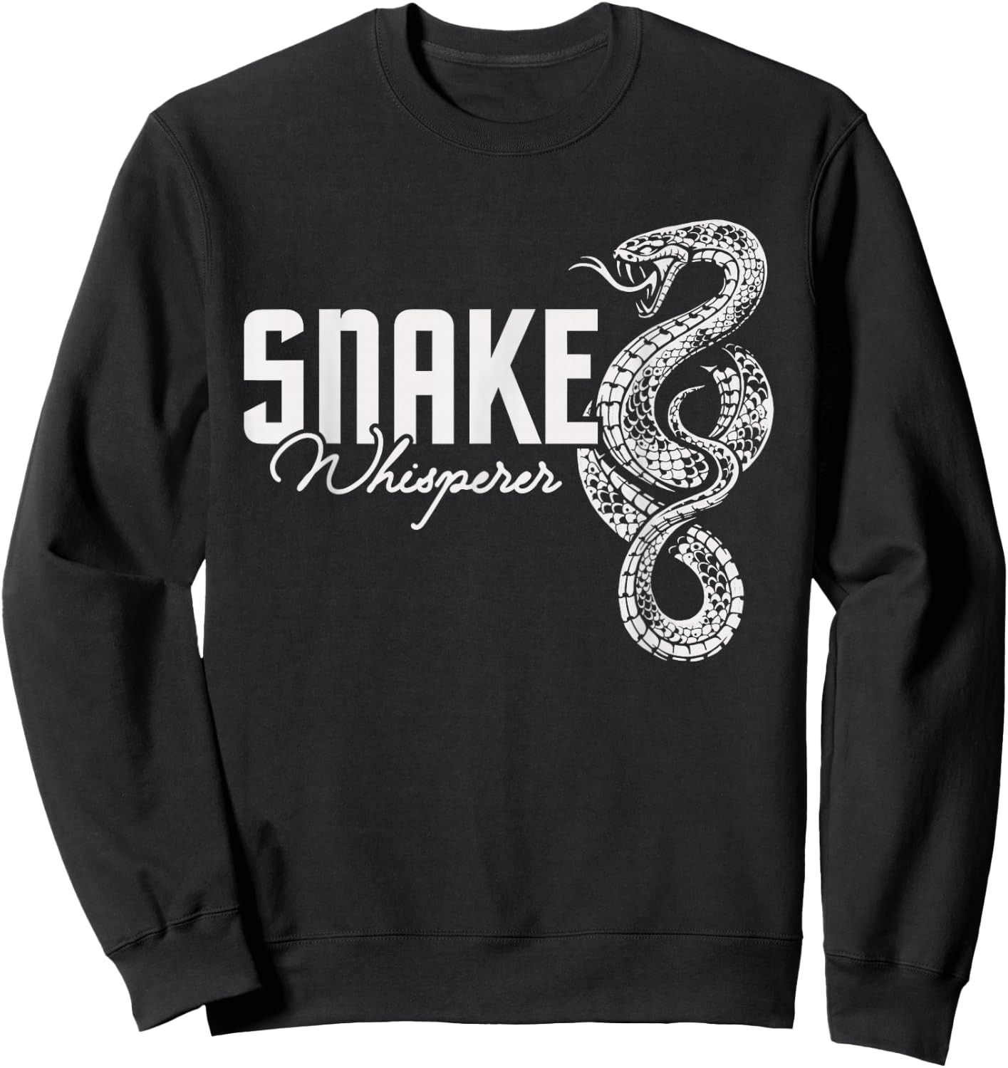Snake Whisperer - Snakes Jungle Zookeeper Zoo Reptile Lover Sweatshirt - Sweatshirt | Black
