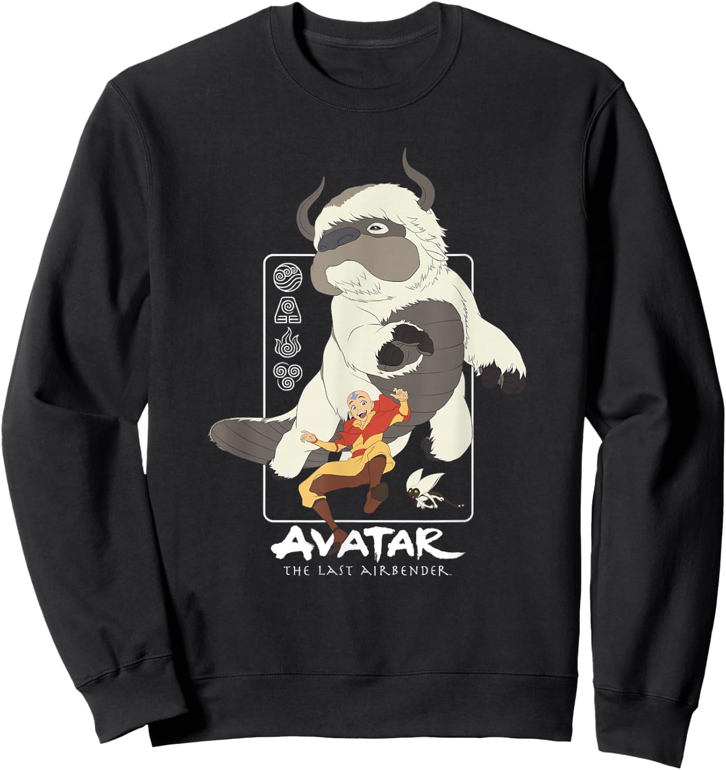Avatar: The Last Airbender Air Nomad Friends Group Shot Sweatshirt - Sweatshirt | Black