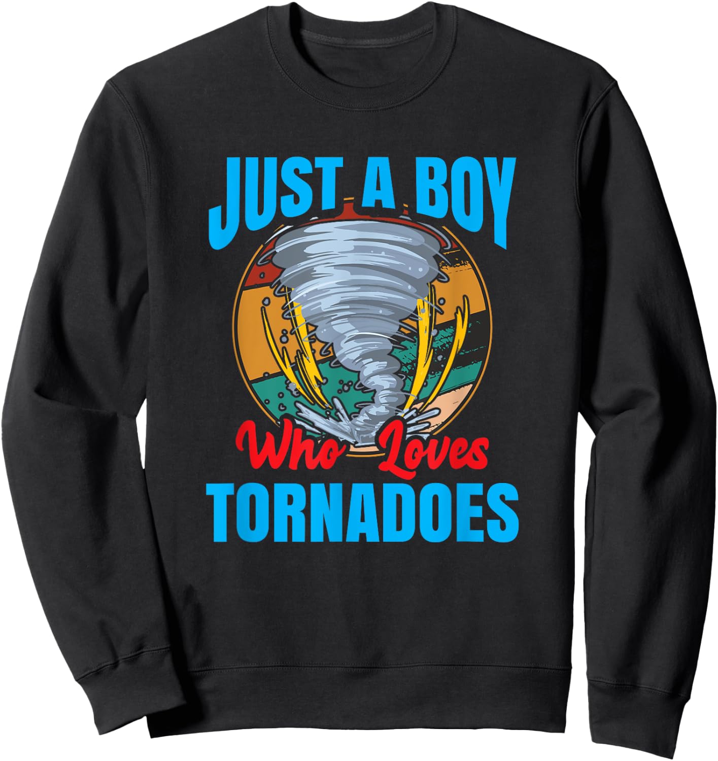 Tornade Garçon Chasseur De Tornade Chasseur De Tempête Sweatshirt - Sweatshirt | Black