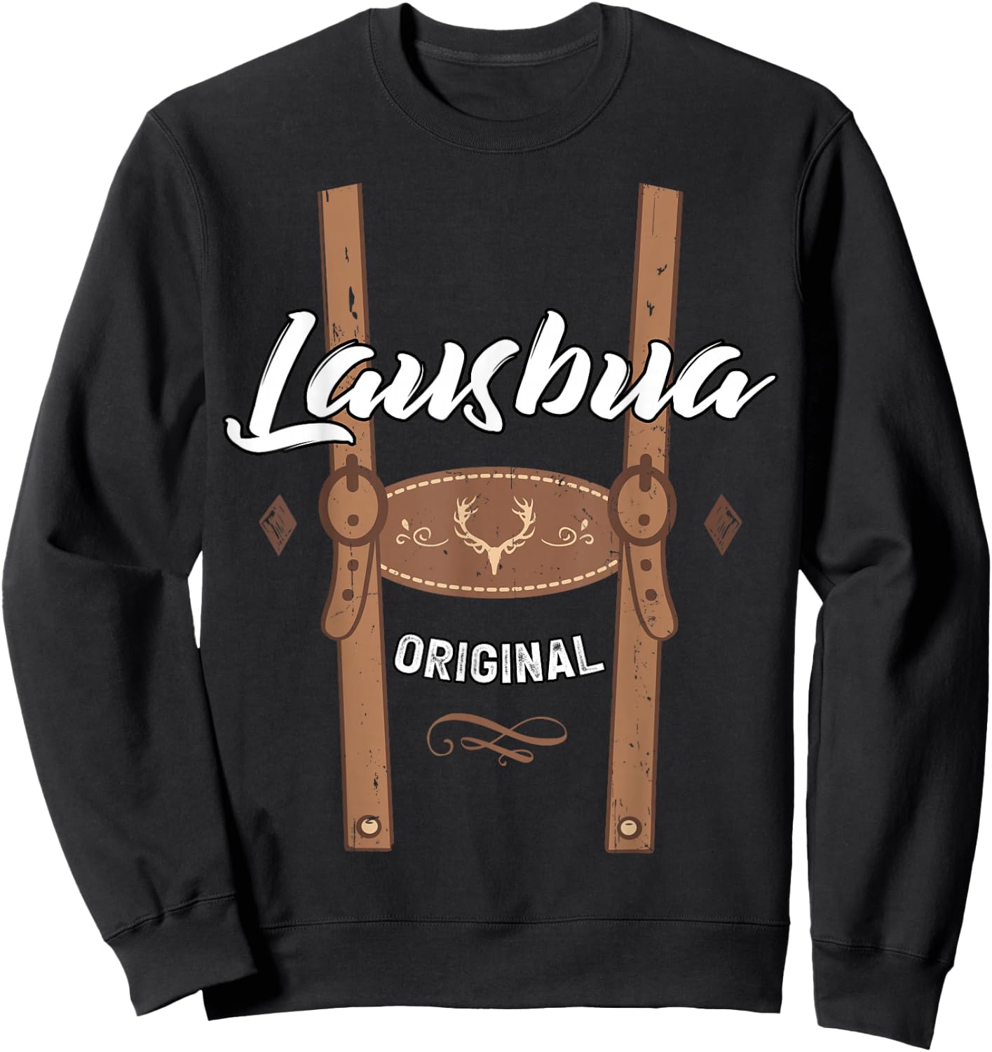 Lausbua Children's Costume for Boys, black Sweatshirt - Sweatshirt | Black